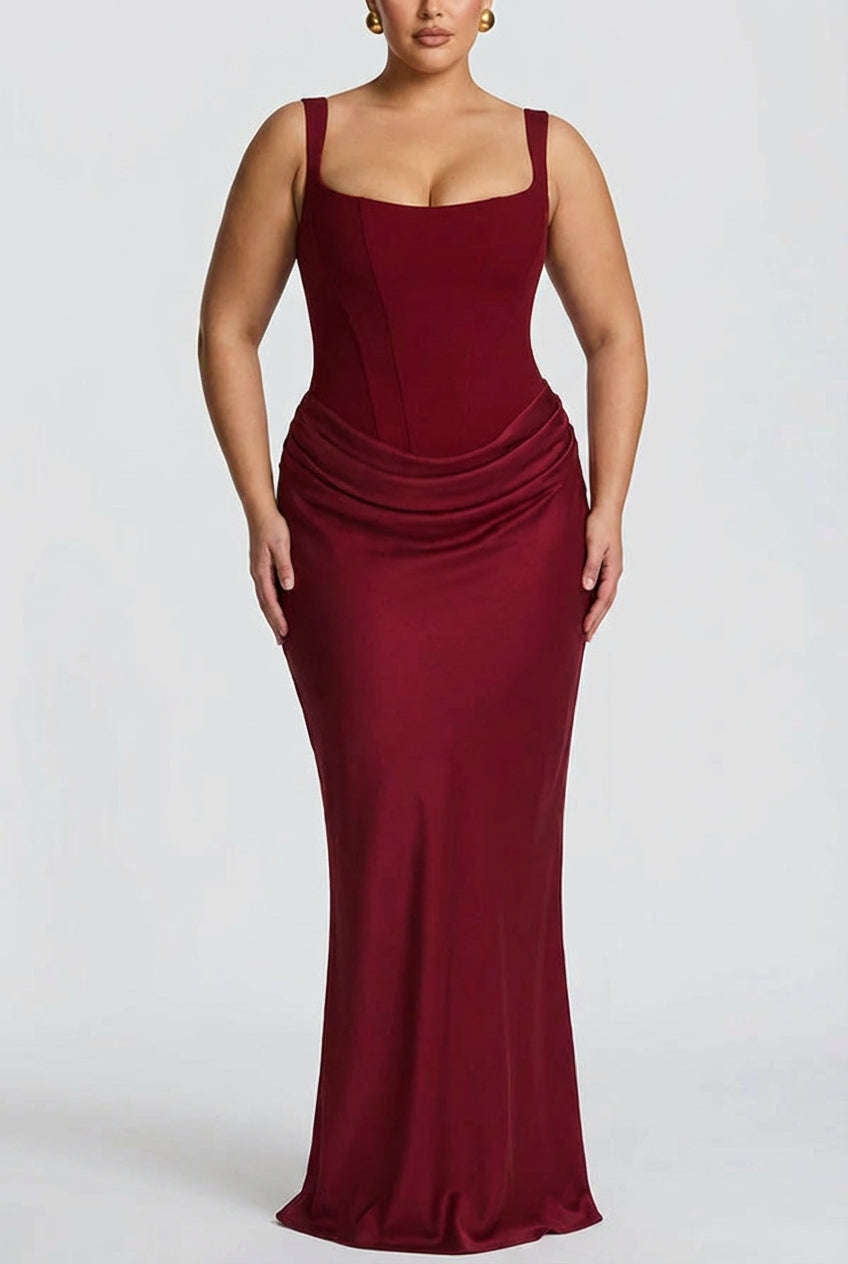 Briar – Square Neck Maxi Dress – view 4