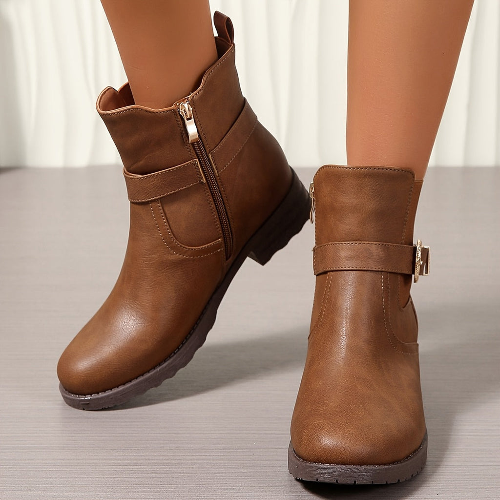 Josephine Western Chelsea Block Heel Ankle Boots - view 6