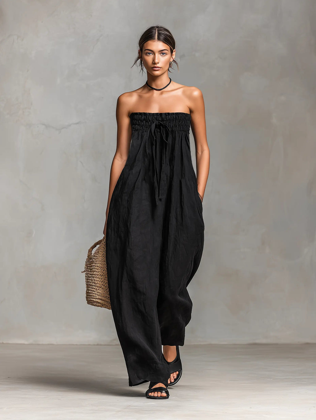 Vada Strapless Wide-Leg Jumpsuit - view 7