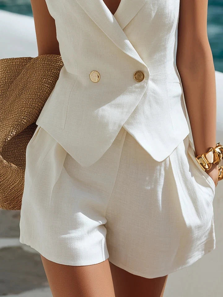Maeve Vest and Shorts Two-Piece Set - view 4