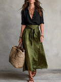 Camilla – Tie-Waist Midi Set