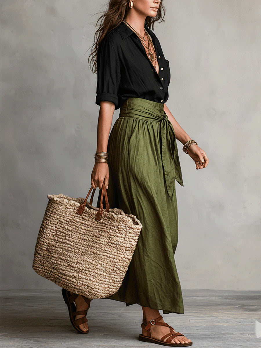 Camilla – Tie-Waist Midi Set – view 2