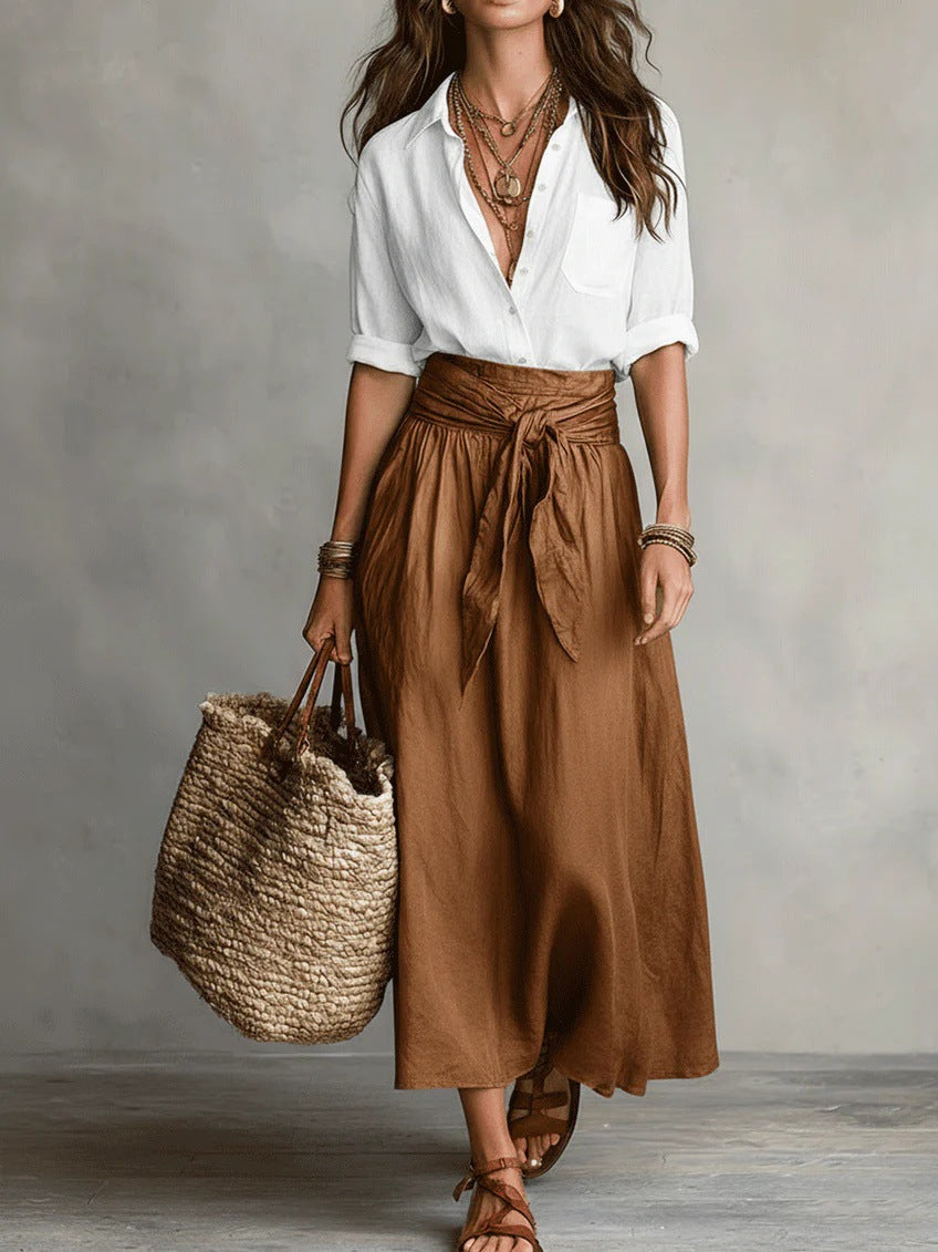 Camilla – Tie-Waist Midi Set – view 5