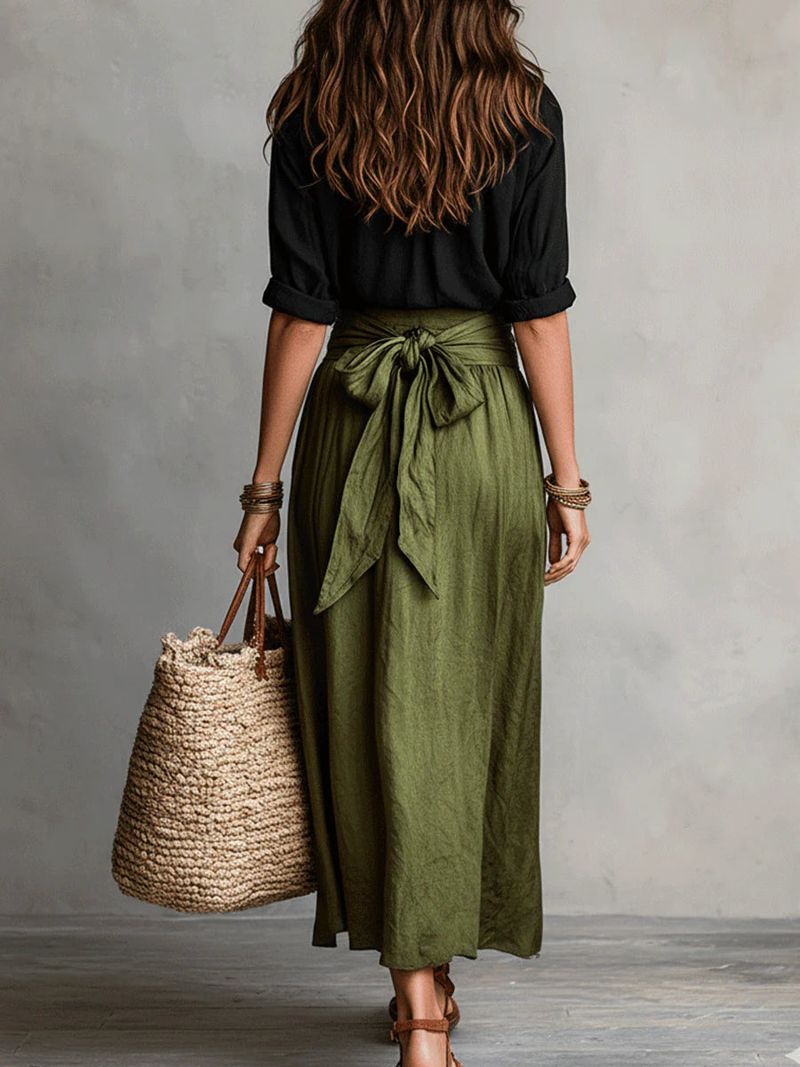 Camilla – Tie-Waist Midi Set – view 8