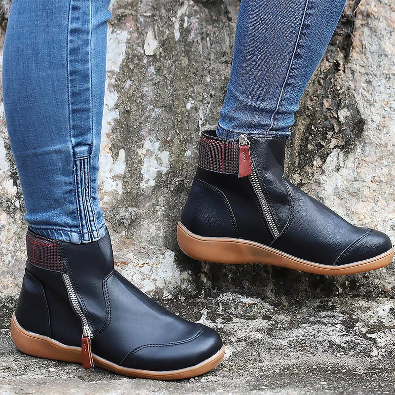 Carline – Water-Resistant Cushioned Ankle Winter Boots for Women