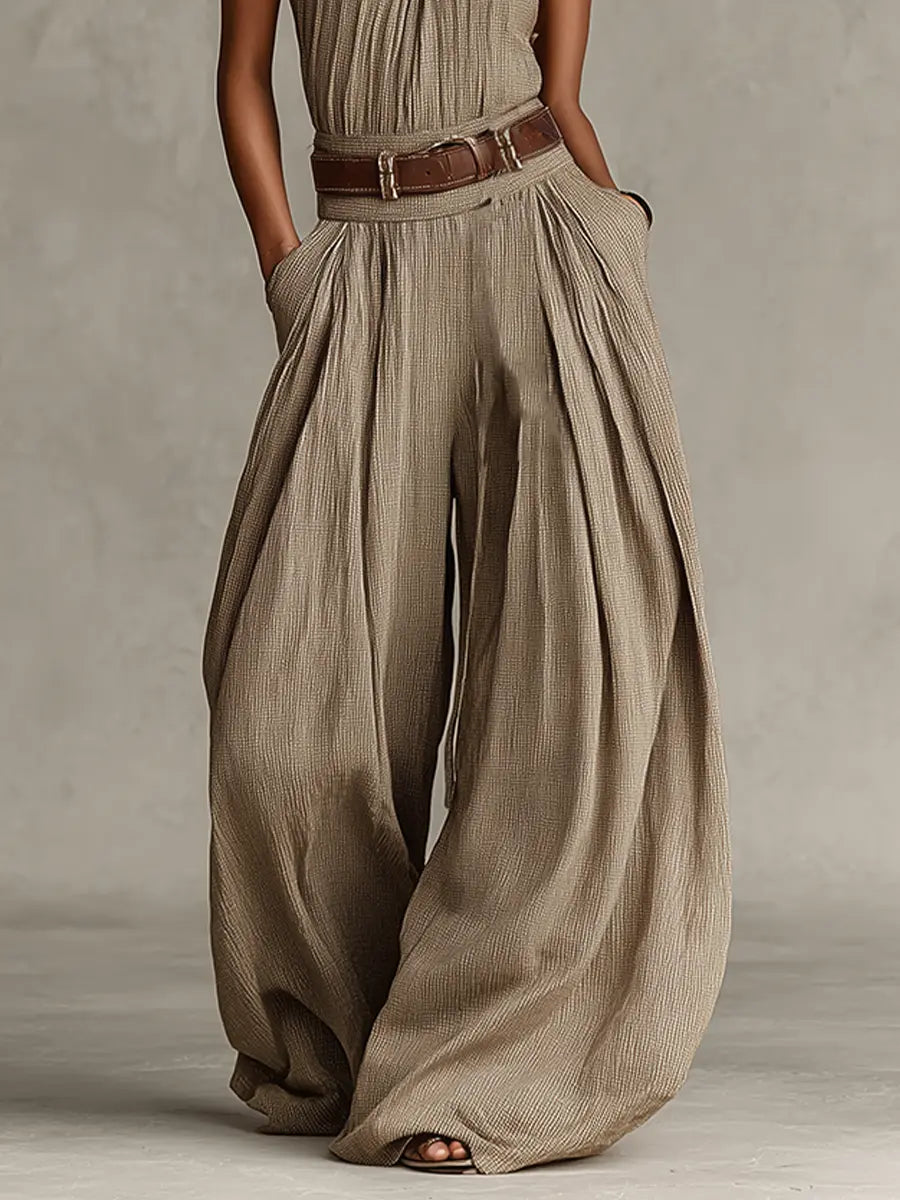 Winnie Halter Neck Wide-Leg Jumpsuit - view 4