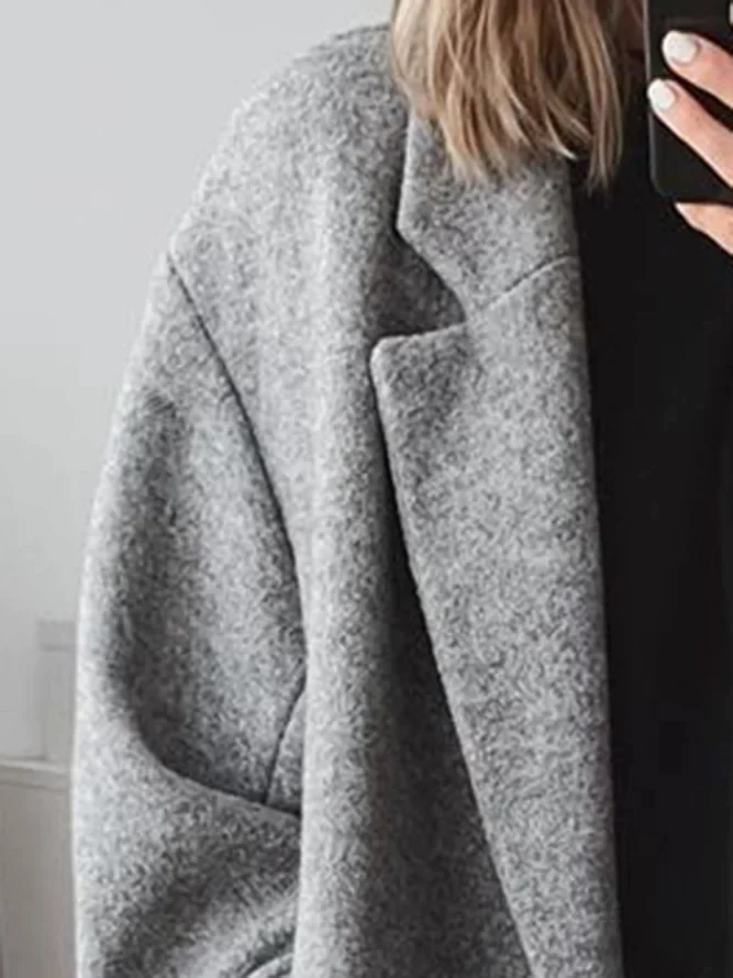 Celia Women's Oversized Wool Blend Long Coat – view 3