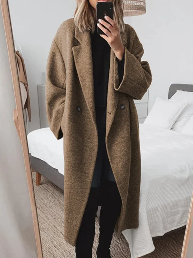 Celia Women's Oversized Wool Blend Long Coat – view 4