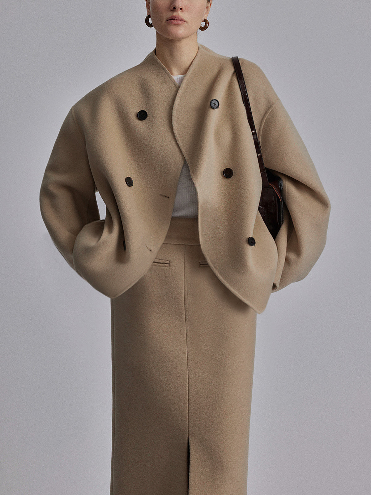 Chelsea – Double Breasted Jacket with Structured Silhouette for Women – view 13