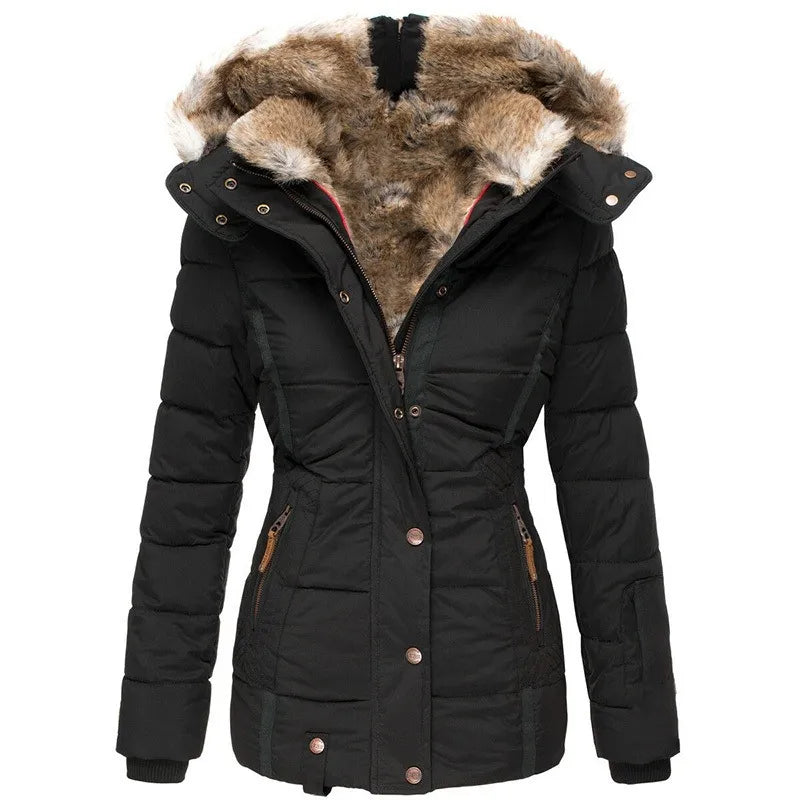 Cozy Insulated Winter Faux Fur Jacket for Cold Weather – view 2