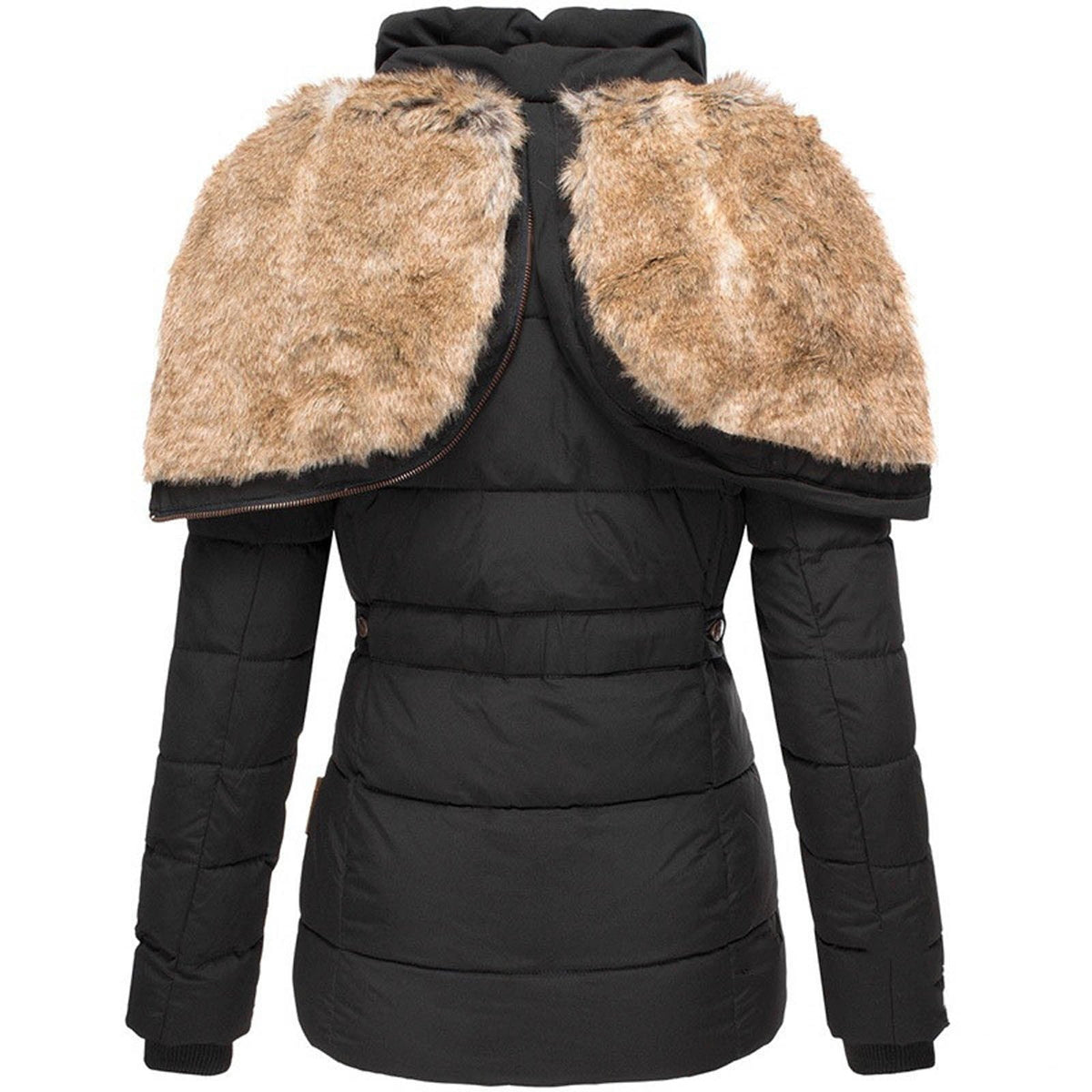 Cozy Insulated Winter Faux Fur Jacket for Cold Weather – view 4
