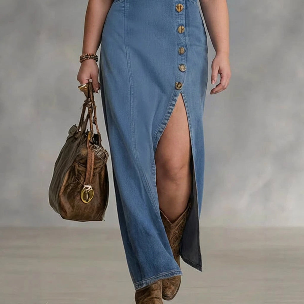 Noa Sleeveless Denim Dress