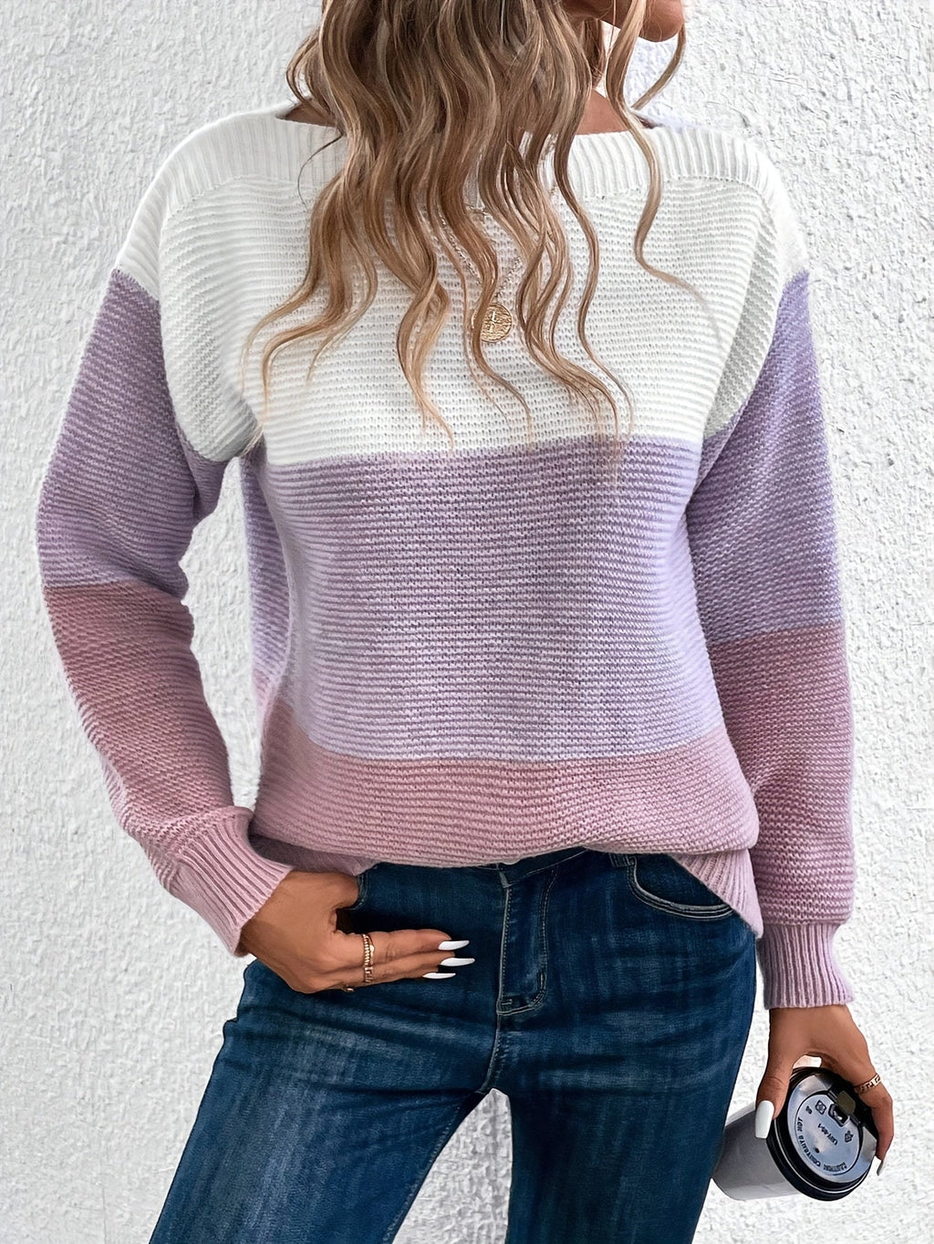 Cleo Boat Neck Drop Shoulder Sweater - view 9