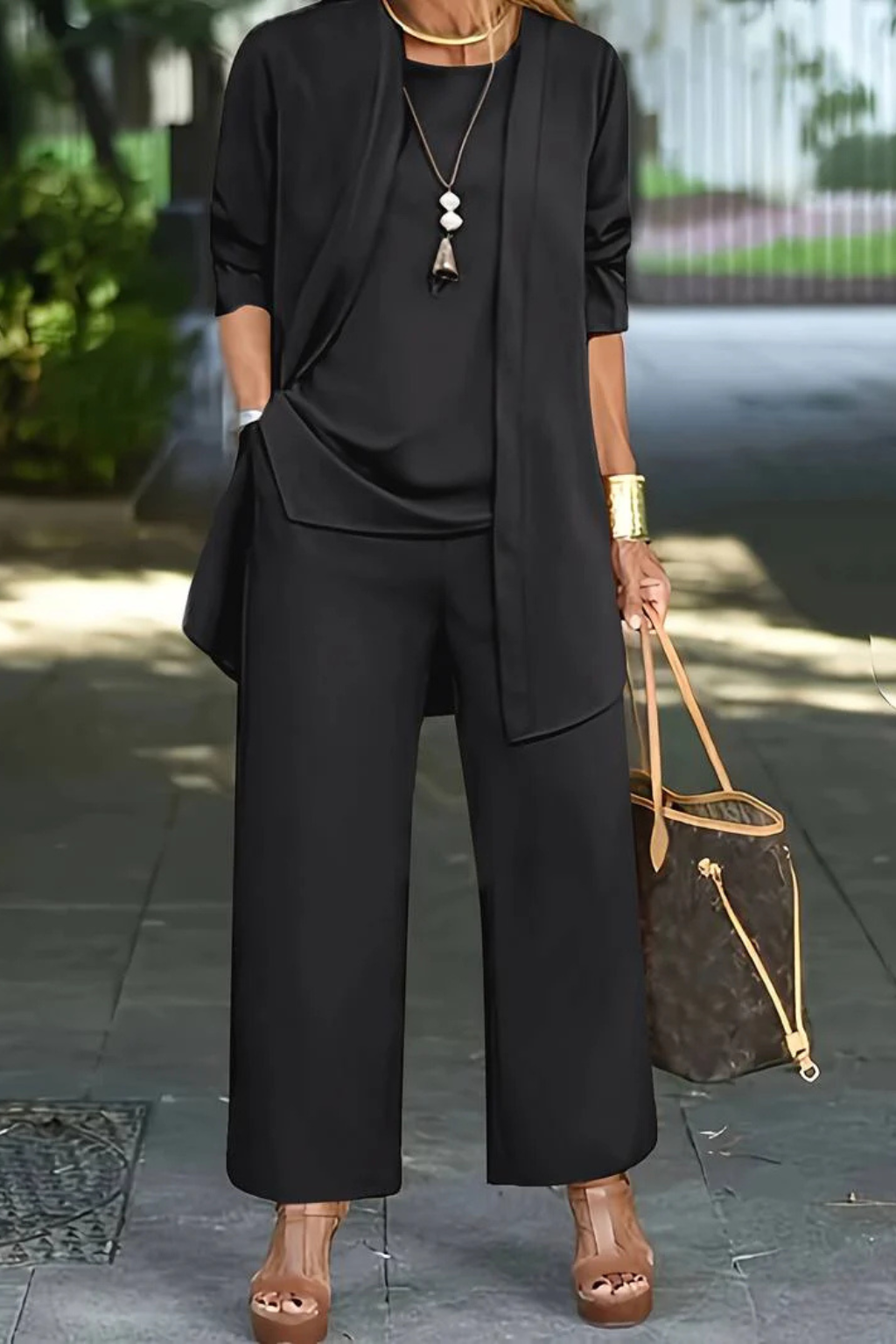 Elara Women's Evening Pant Suit – Tailored 3-Piece Elegant Set – view 4