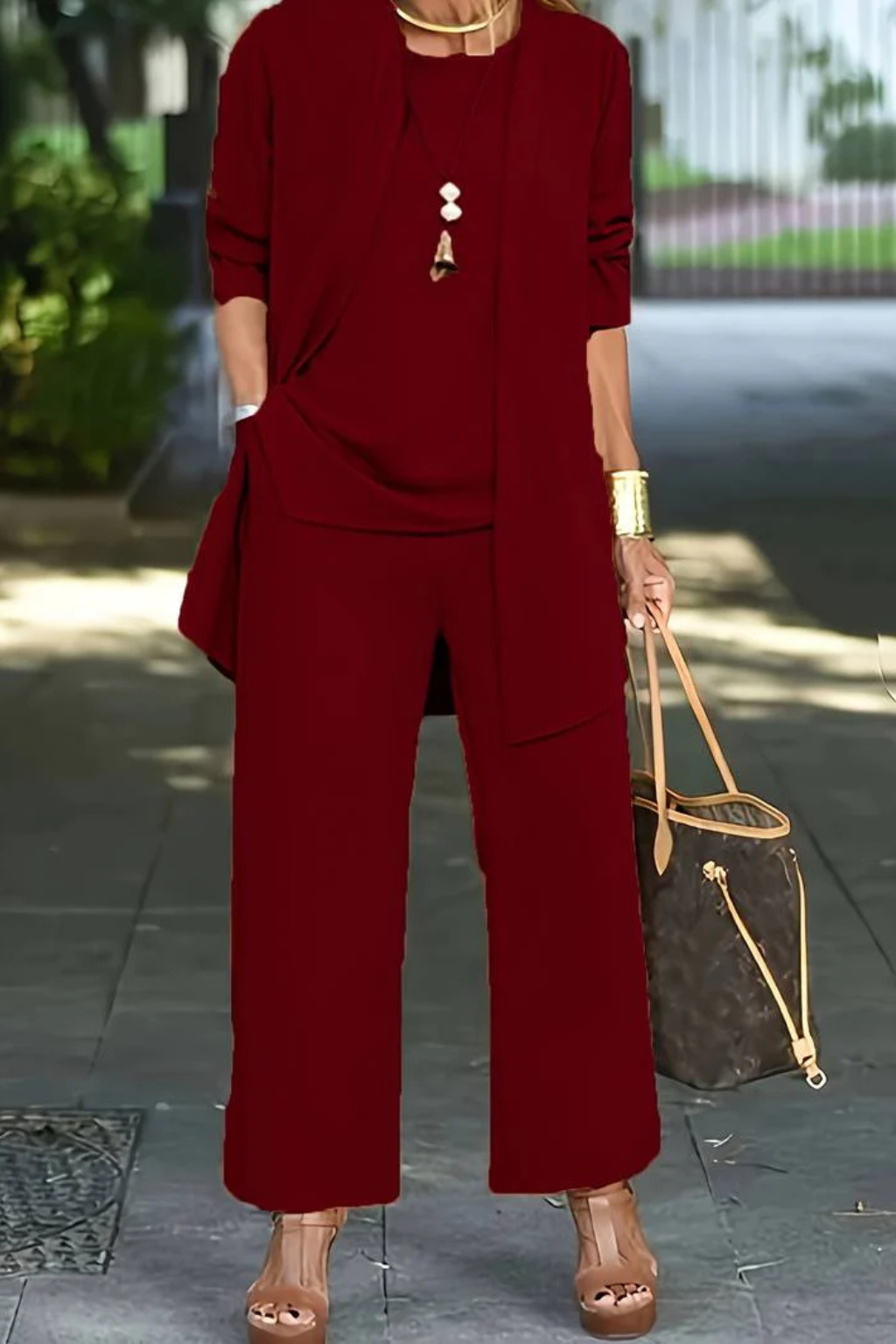 Elara Women's Evening Pant Suit – Tailored 3-Piece Elegant Set – view 6