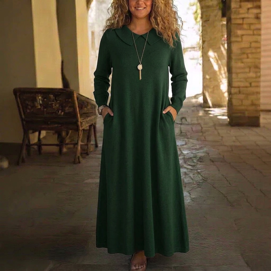 Eulalia Denim Maxi Dress – view 3