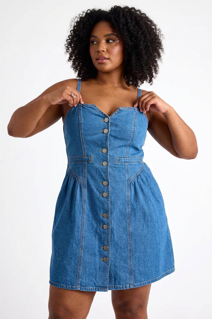 Rin V-neck Cardigan Denim