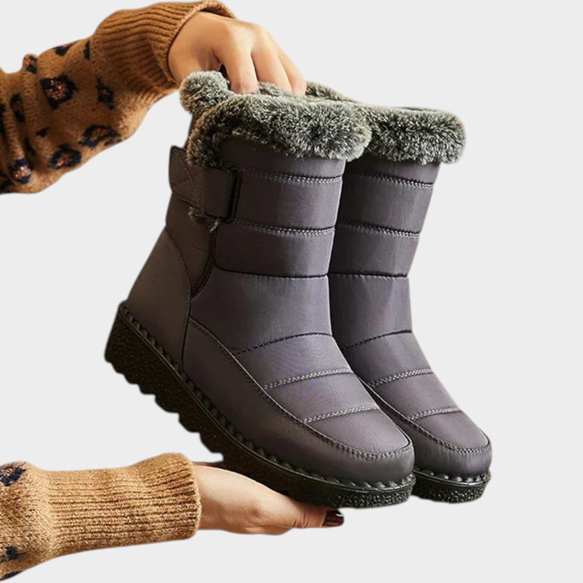 Women's Water-Resistant Snow Boots Faux Fur Lining Slip Resistant – view 6