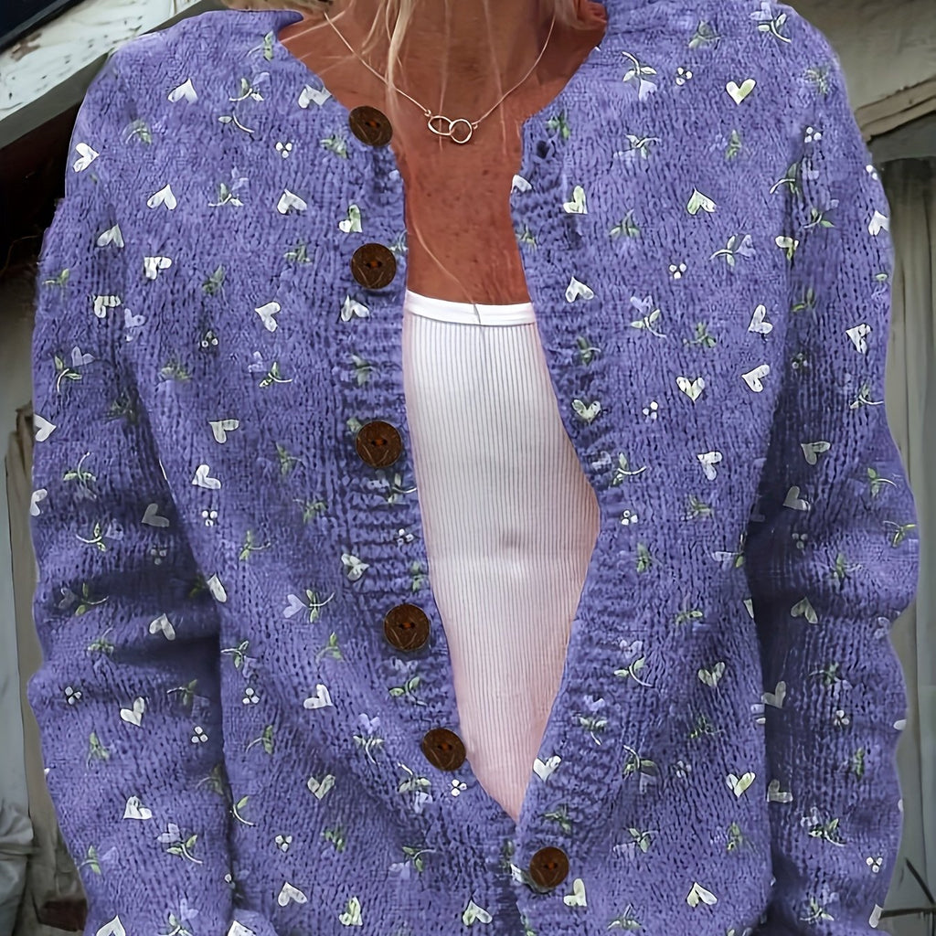 Ines Button Front Round Neck Cardigan - view 4