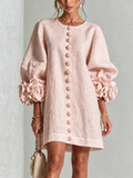 Florence – Floral Button-Down Mini Dress