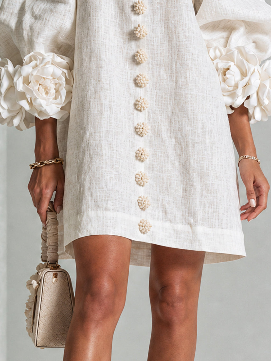 Florence – Floral Button-Down Mini Dress – view 14
