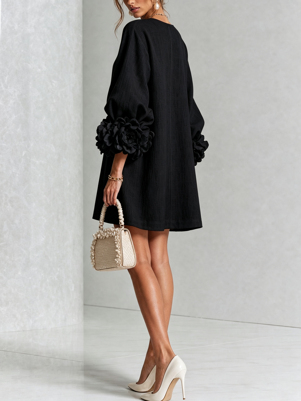 Florence – Floral Button-Down Mini Dress – view 19