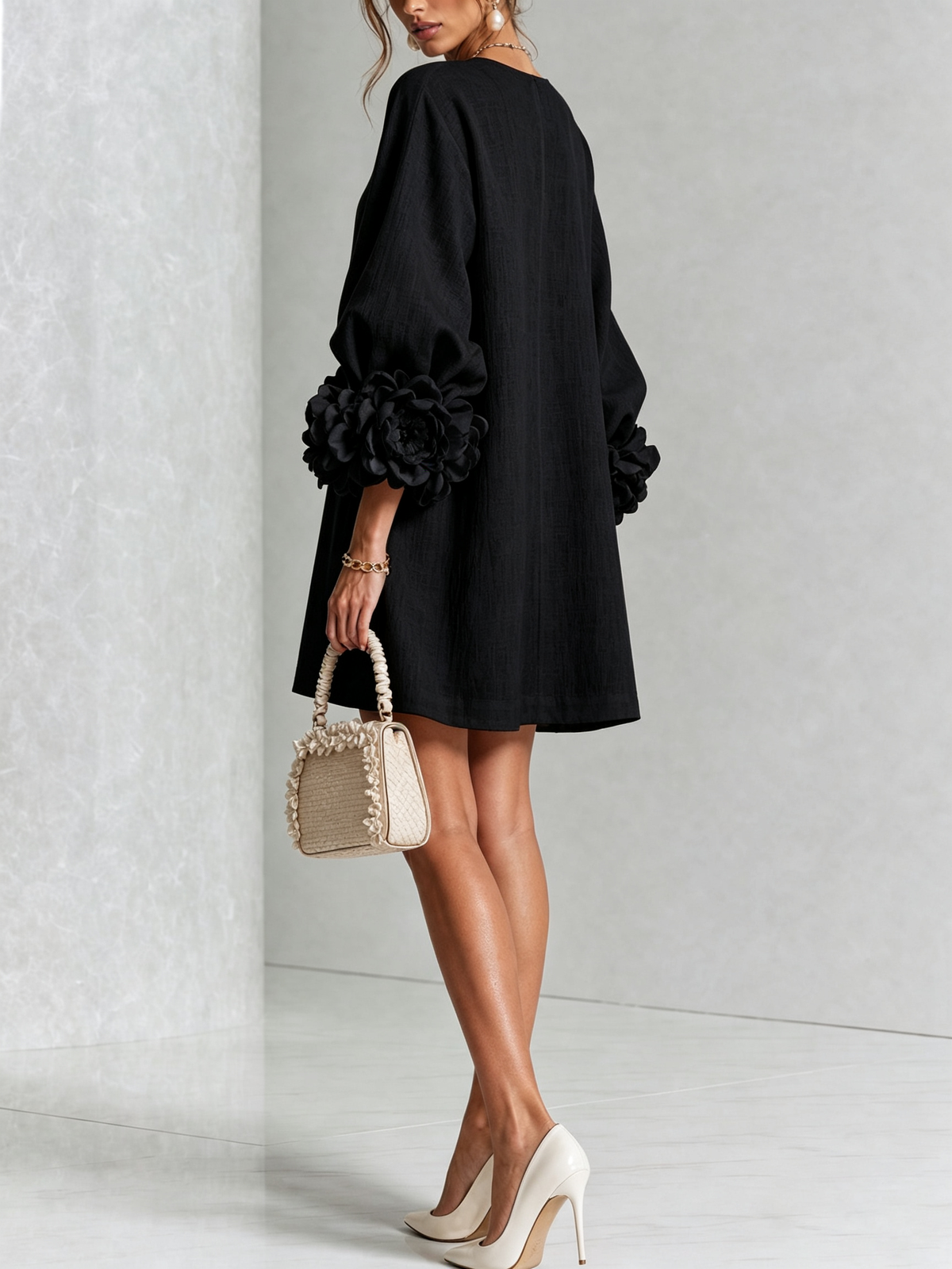 Florence – Floral Button-Down Mini Dress – view 19