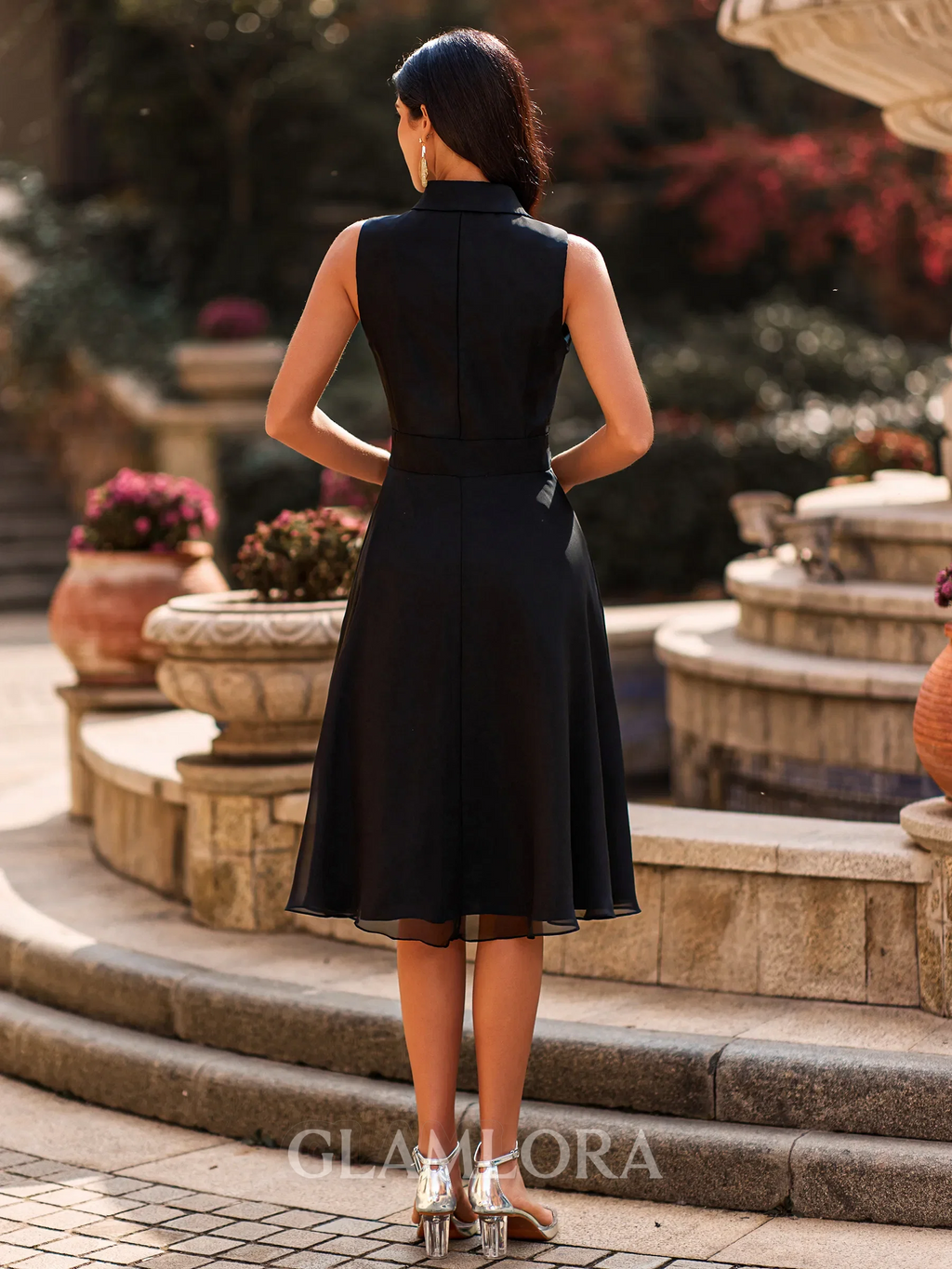 Bettina A-Line Tea Length Dress - view 2