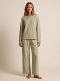 Waffle-Knit Lounge Set – Elara