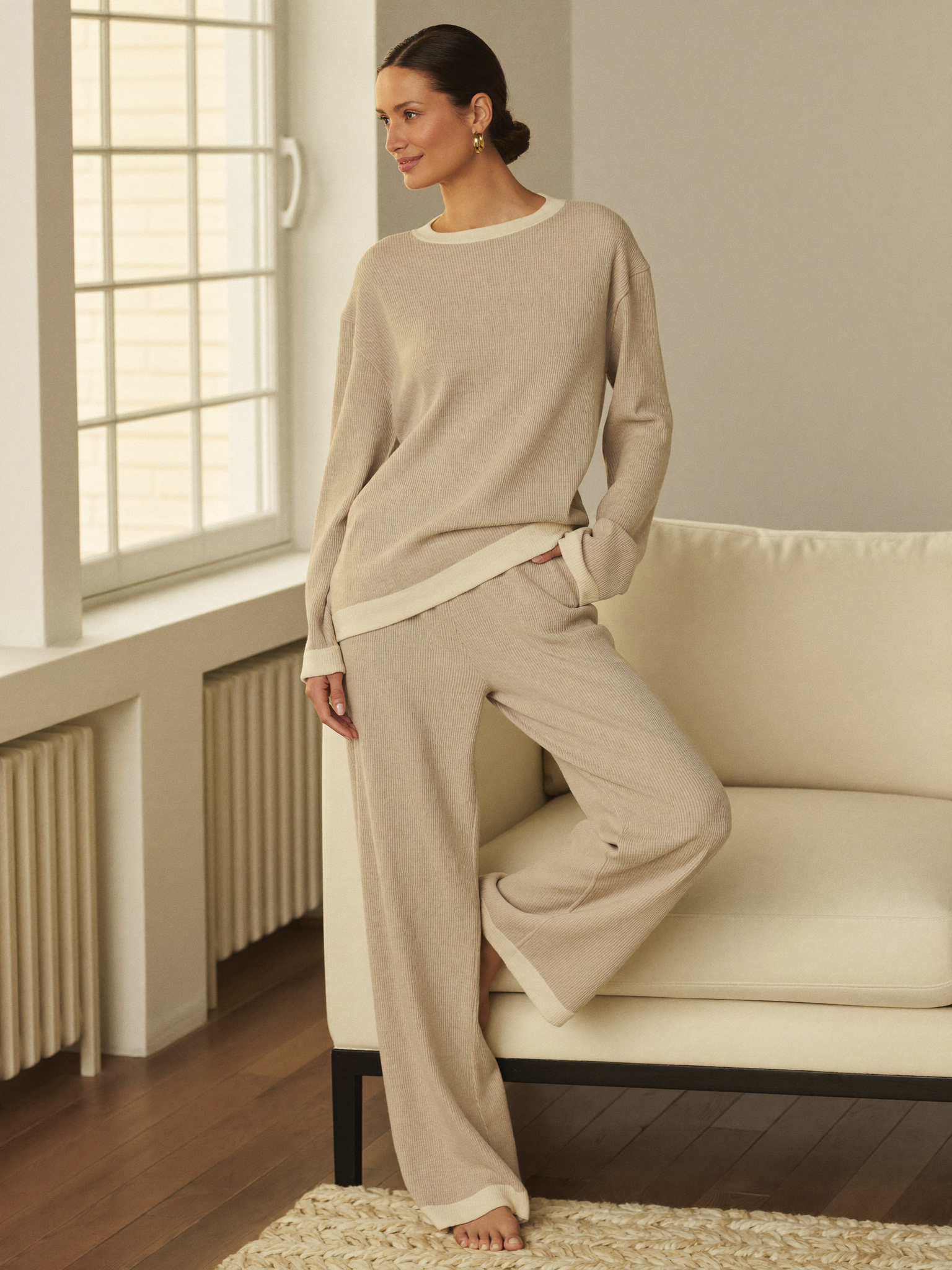 Ribbed Knit Loungewear Set – Wren