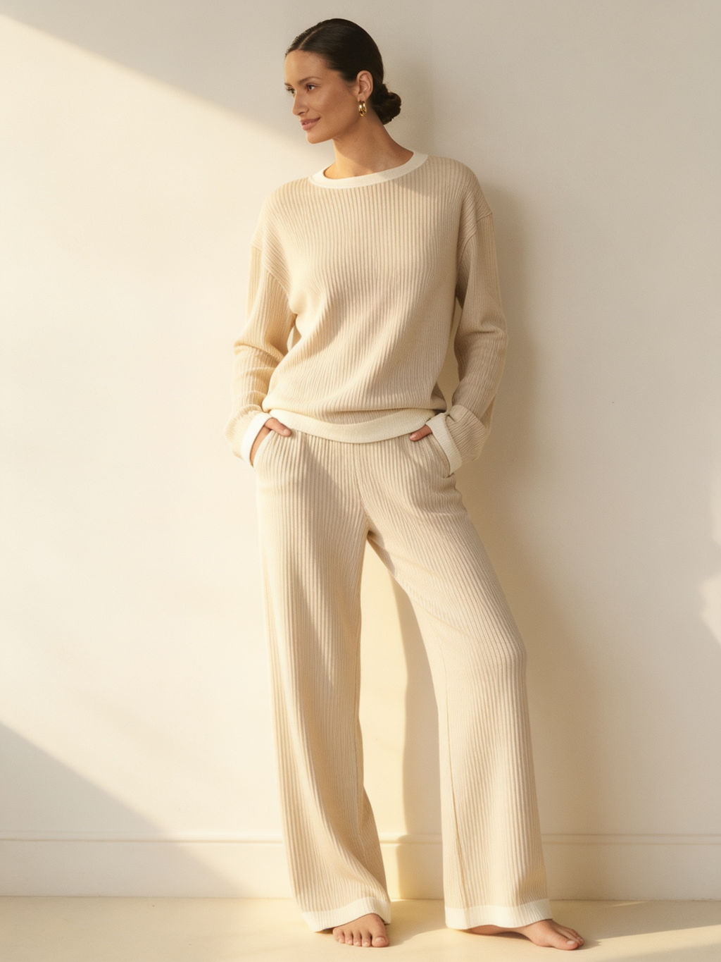 Ribbed Knit Loungewear Set – Wren