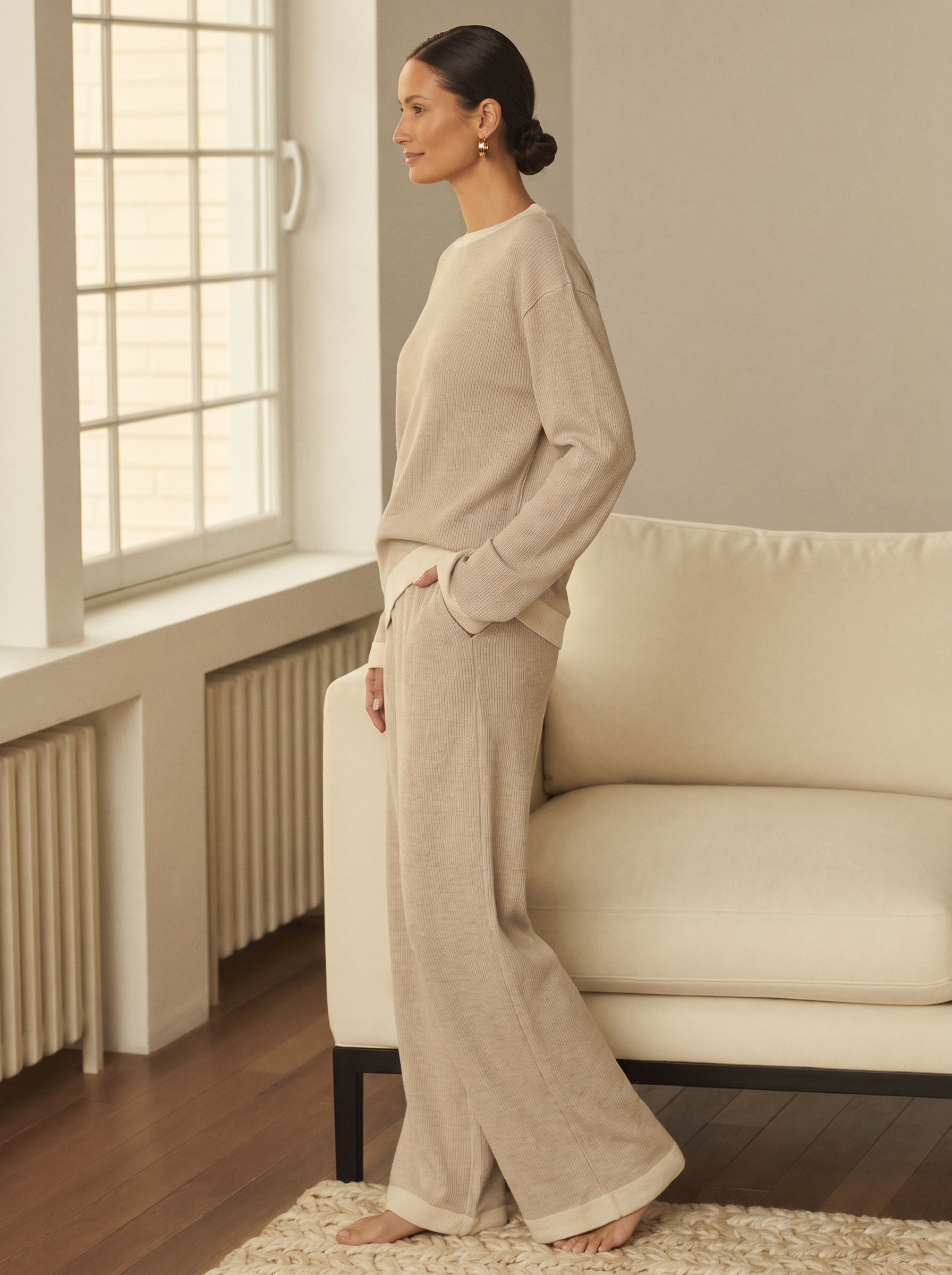 Ribbed Knit Loungewear Set – Wren