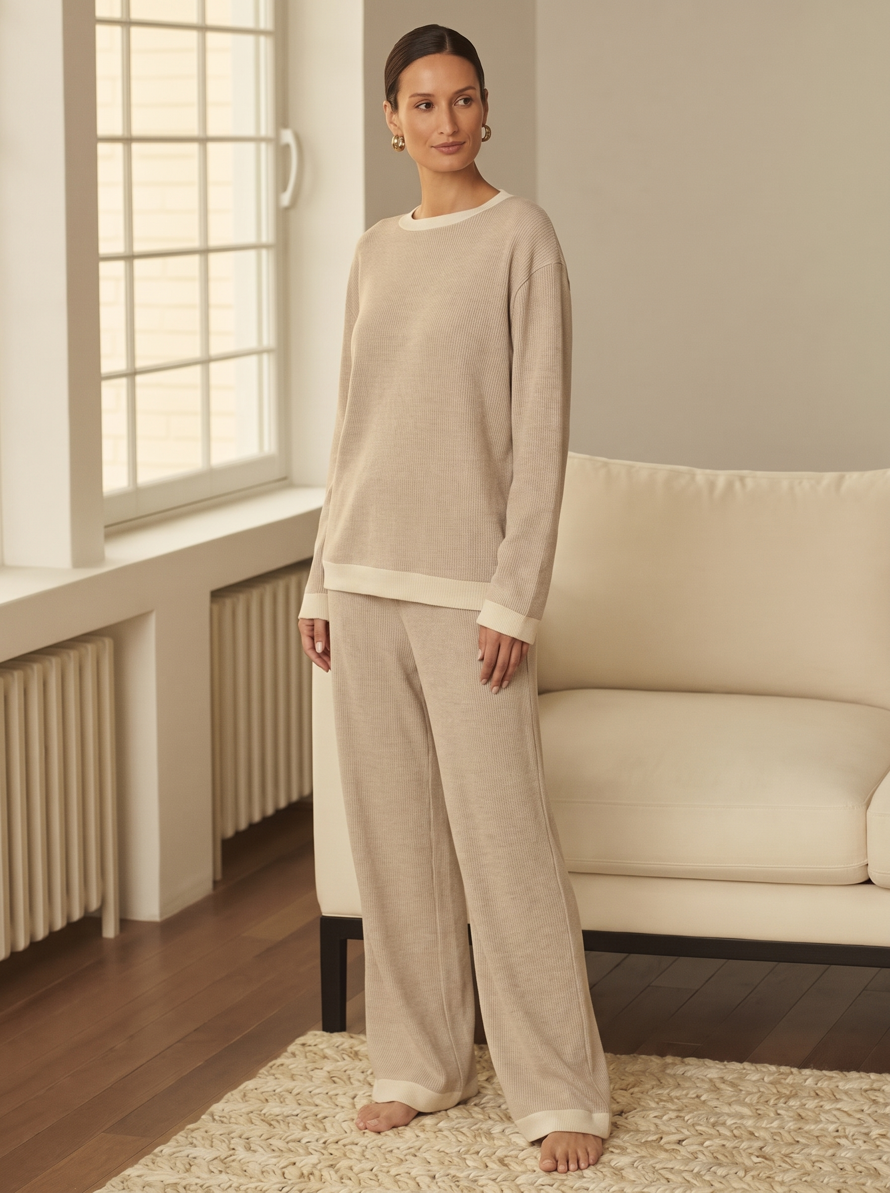 Ribbed Knit Loungewear Set – Wren