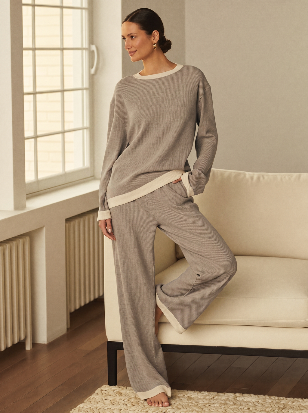 Ribbed Knit Loungewear Set – Wren