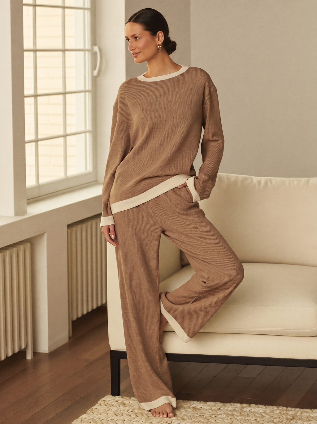 Ribbed Knit Loungewear Set – Wren