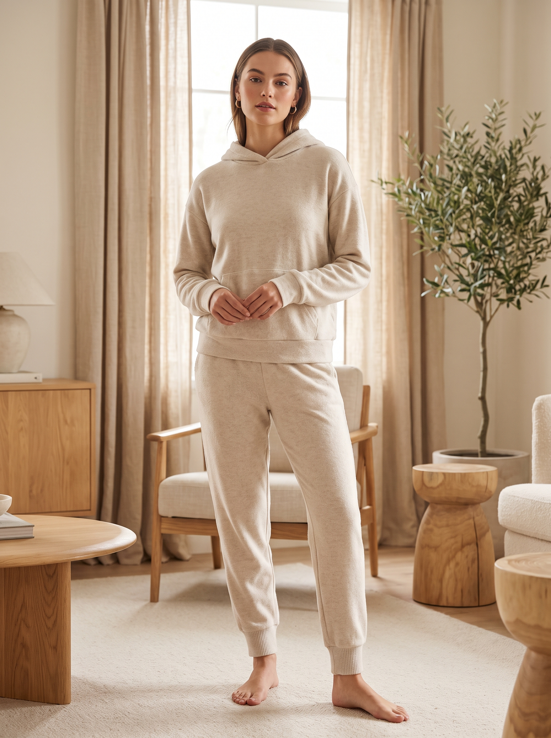 Fleece Hoodie & Jogger Set – Della