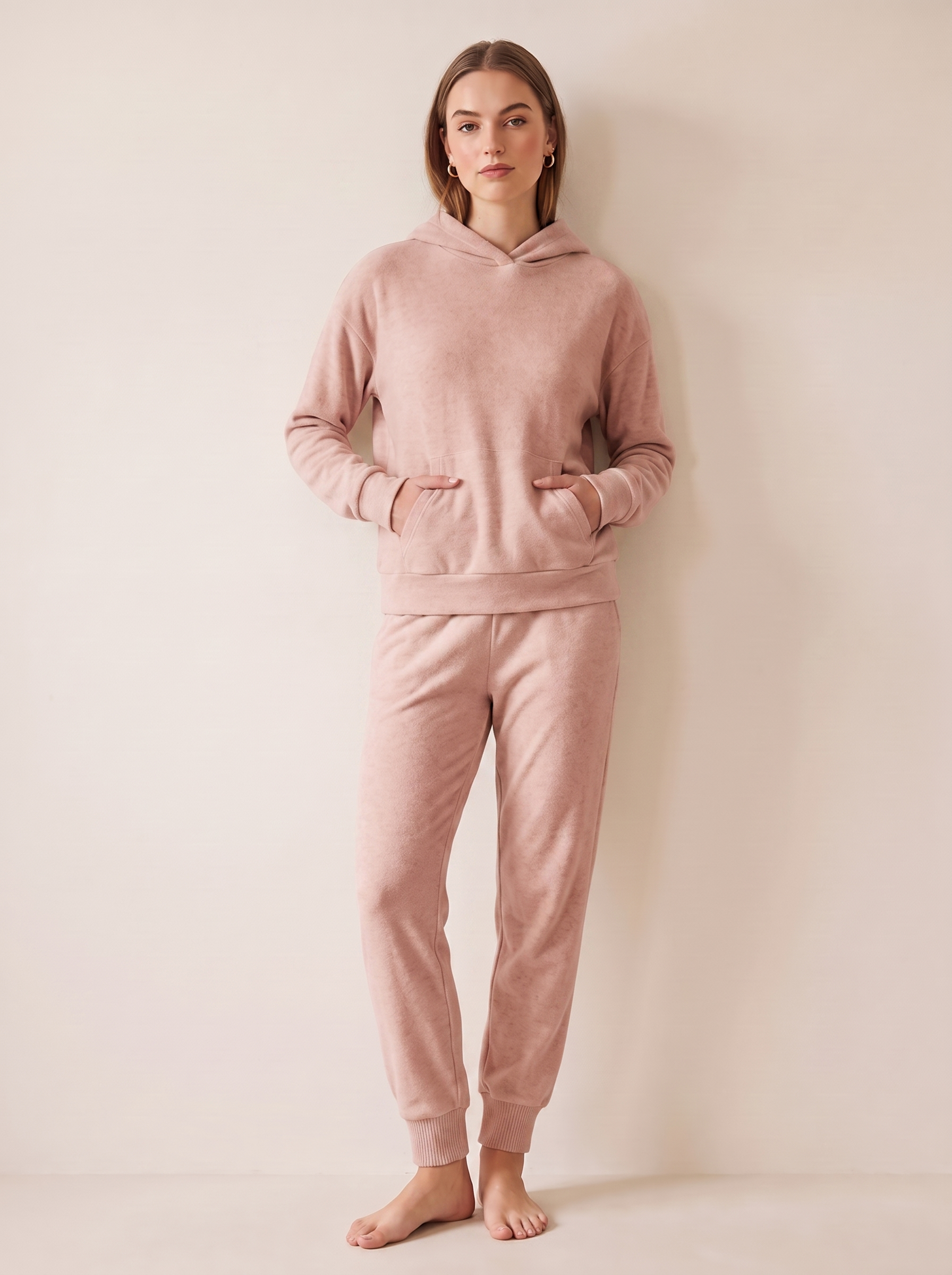 Fleece Hoodie & Jogger Set – Della