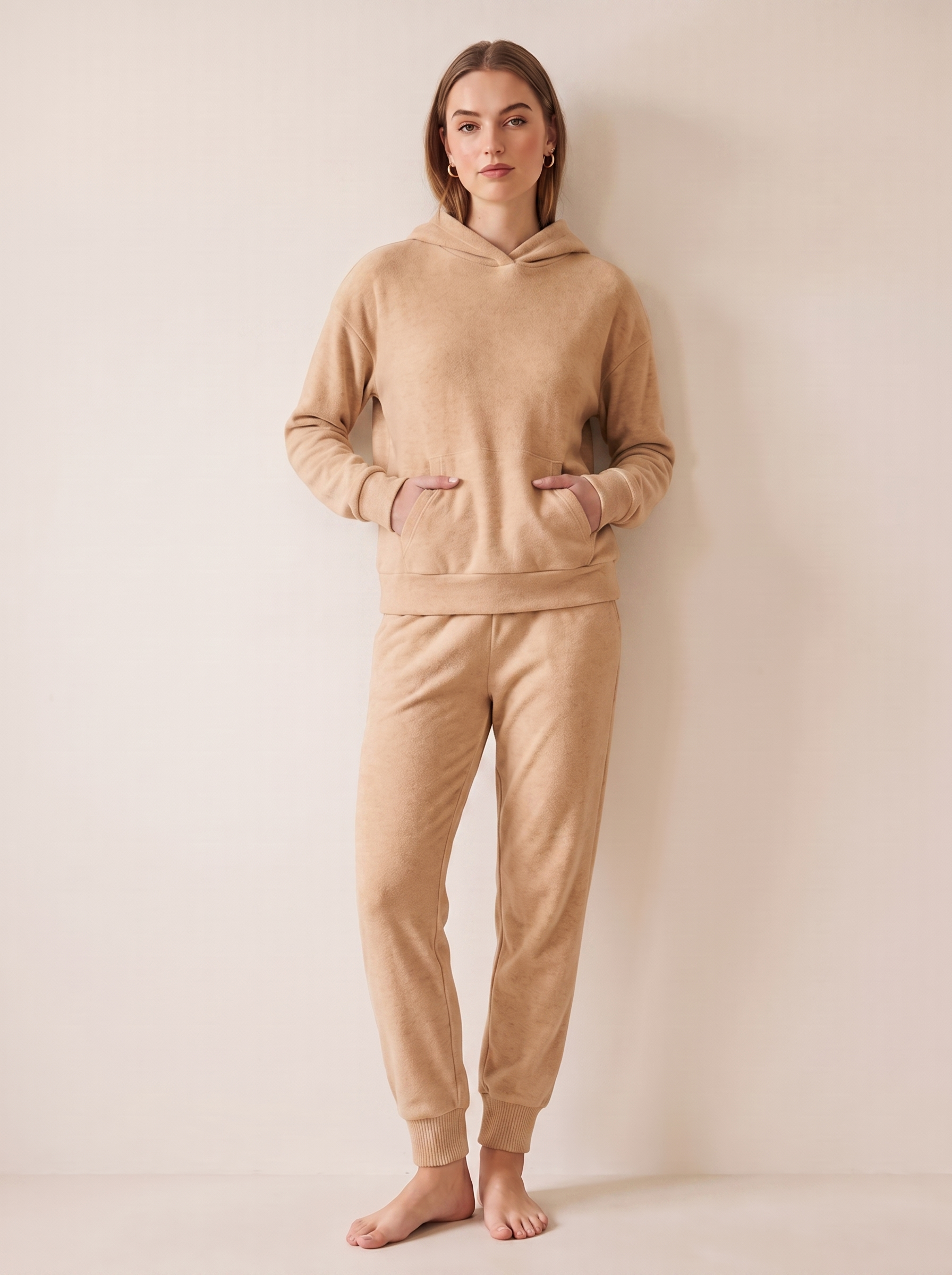 Fleece Hoodie & Jogger Set – Della