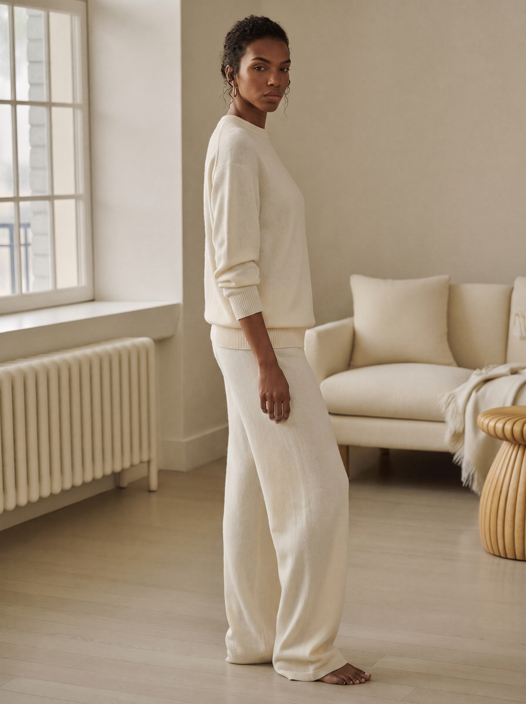 Cashmere-Blend Knit Lounge Set – Sloane