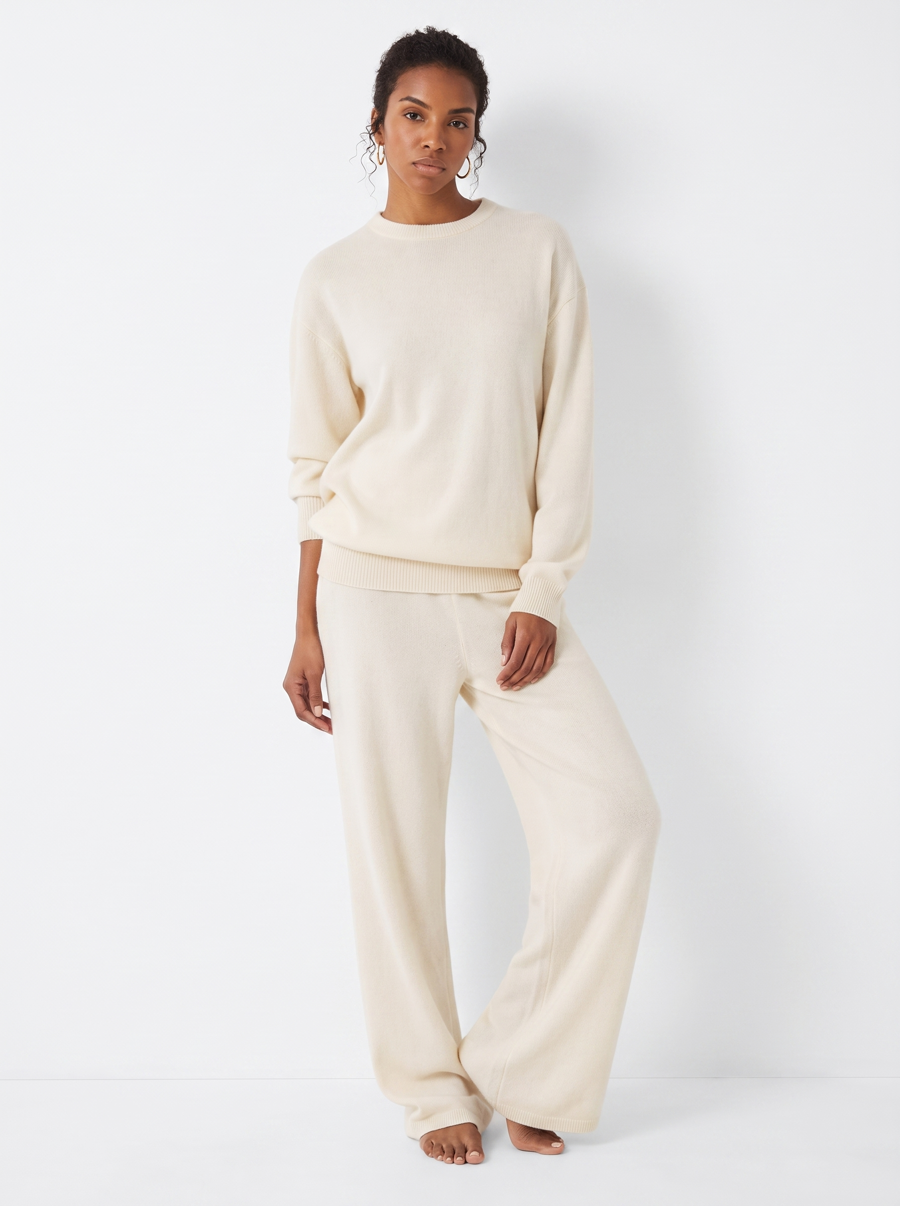 Cashmere-Blend Knit Lounge Set – Sloane