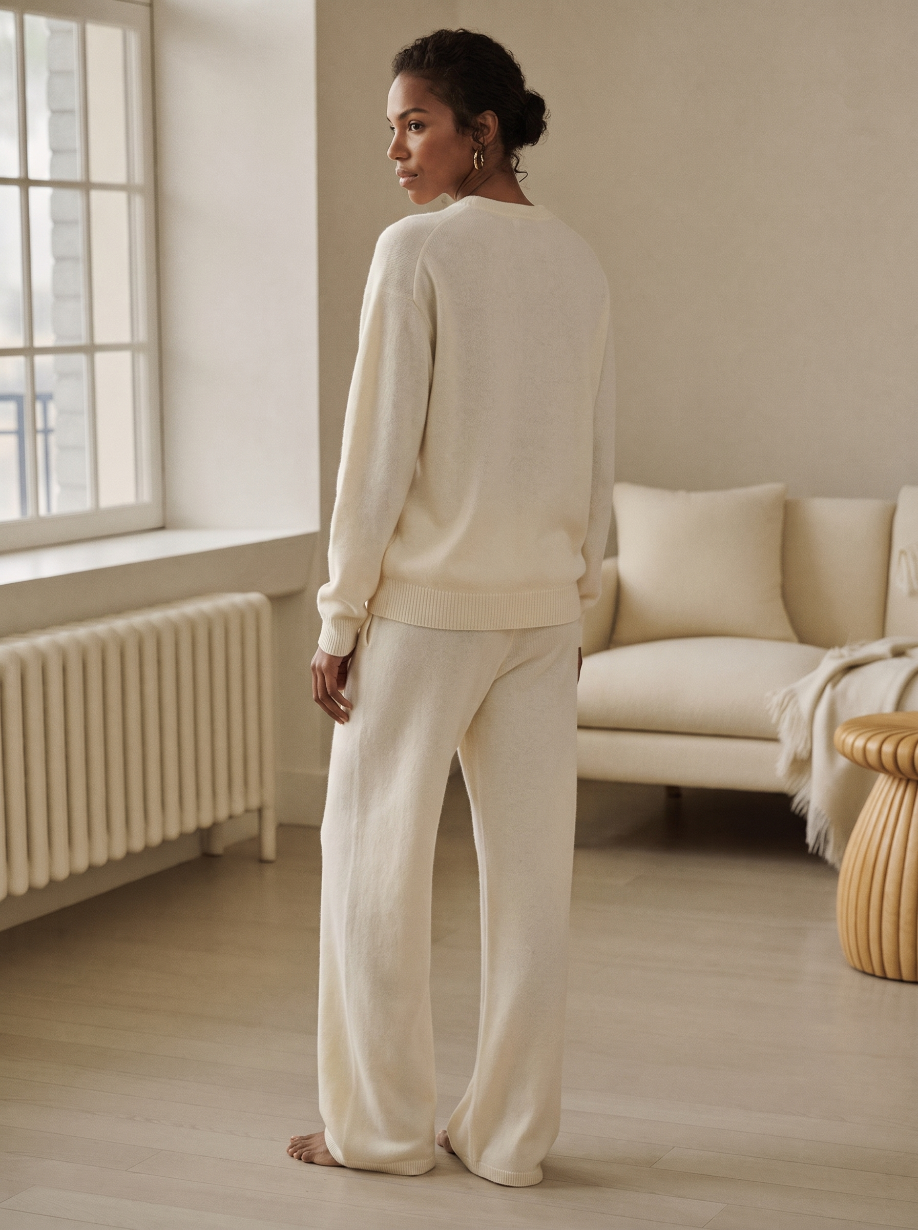 Cashmere-Blend Knit Lounge Set – Sloane