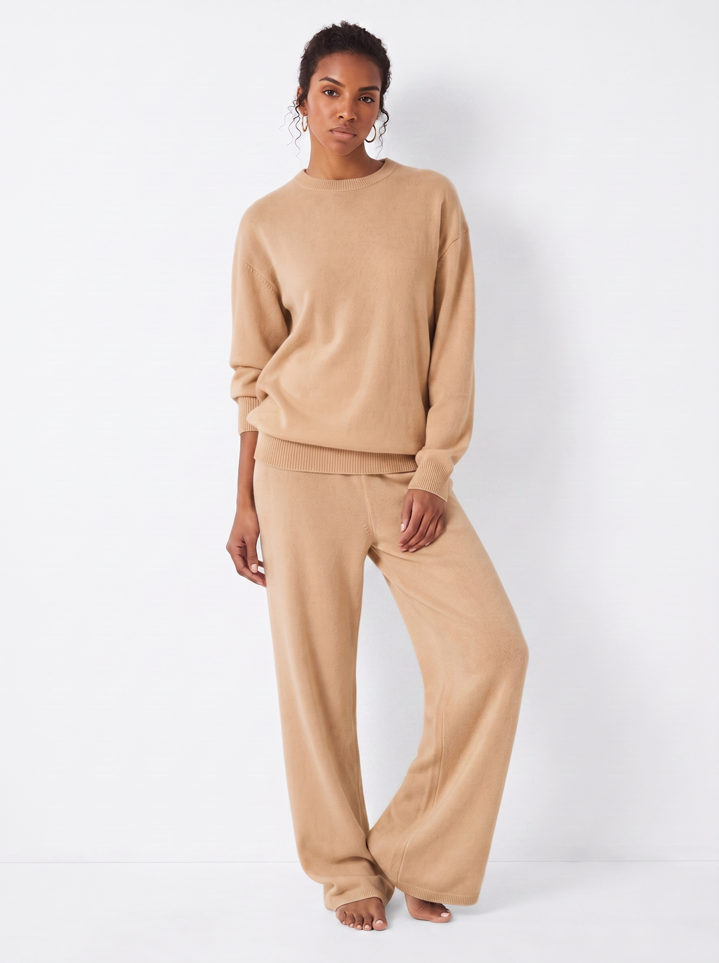 Cashmere-Blend Knit Lounge Set – Sloane