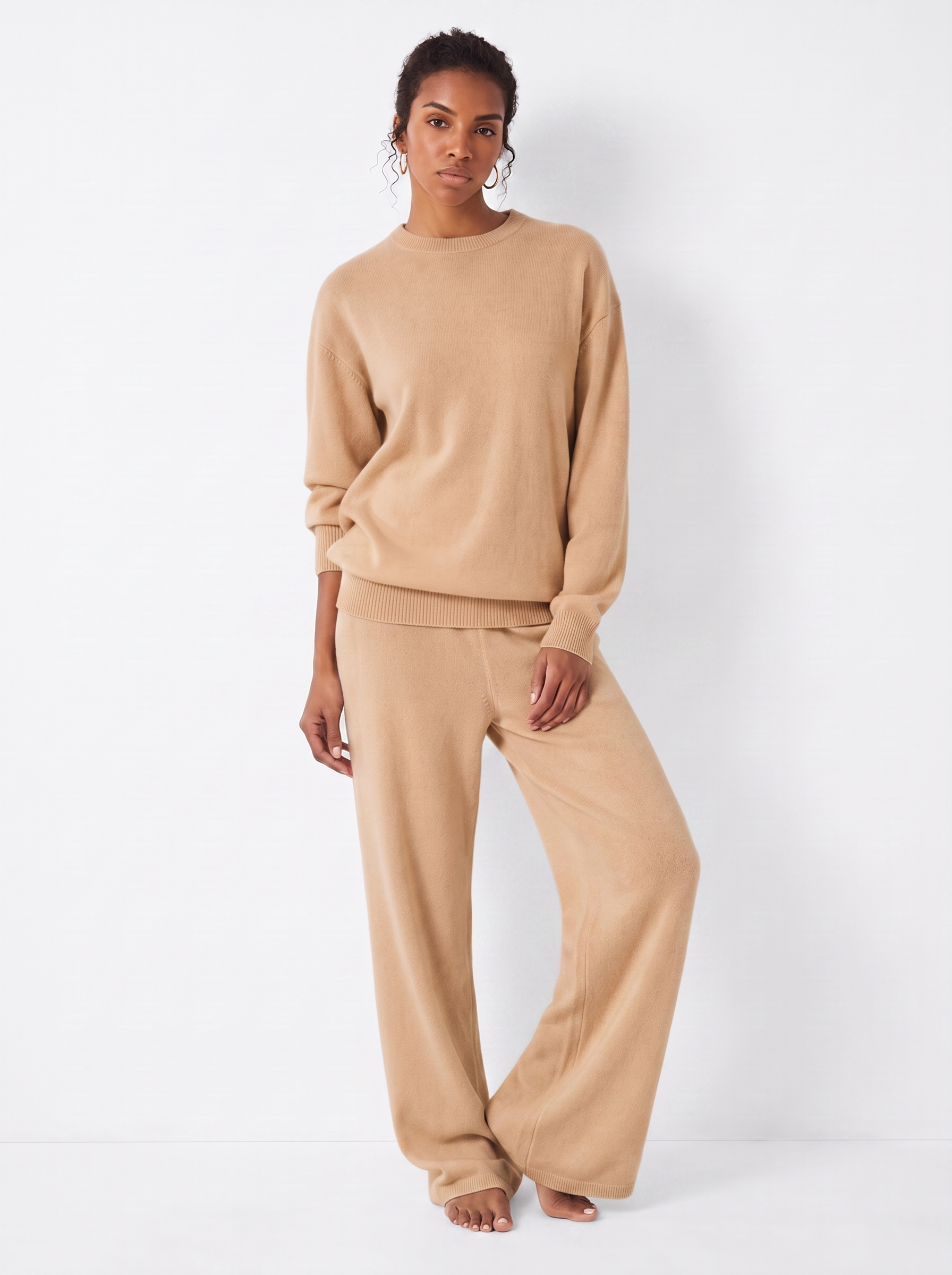 Cashmere-Blend Knit Lounge Set – Sloane