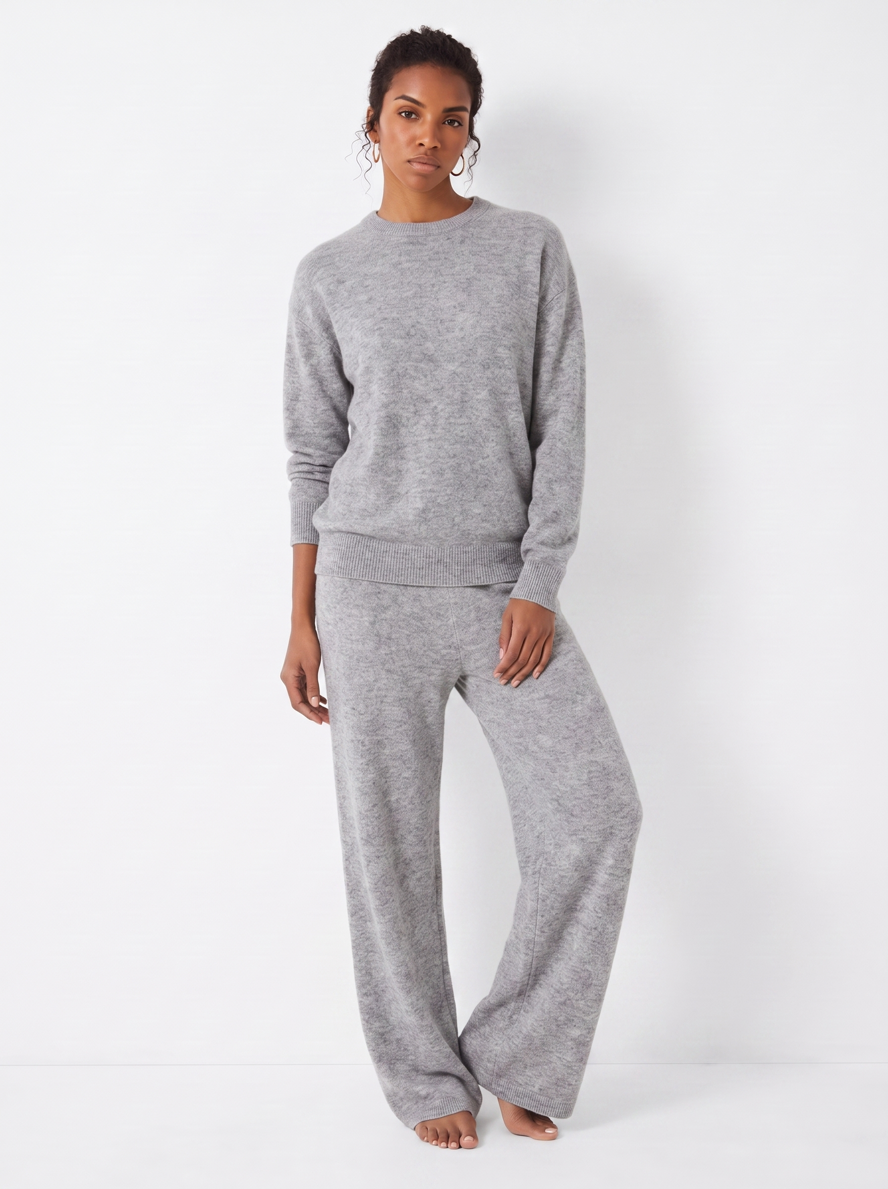 Cashmere-Blend Knit Lounge Set – Sloane