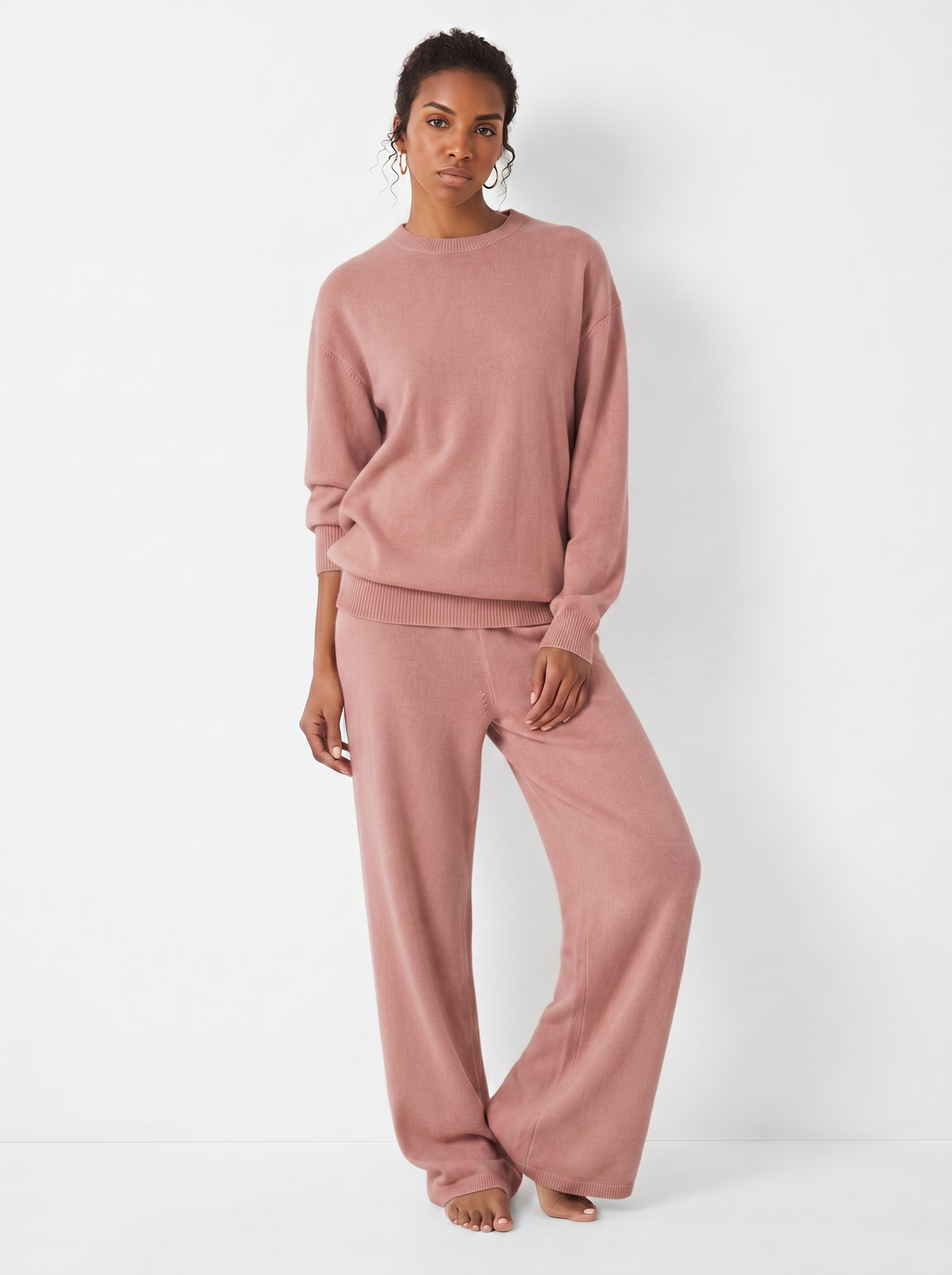 Cashmere-Blend Knit Lounge Set – Sloane