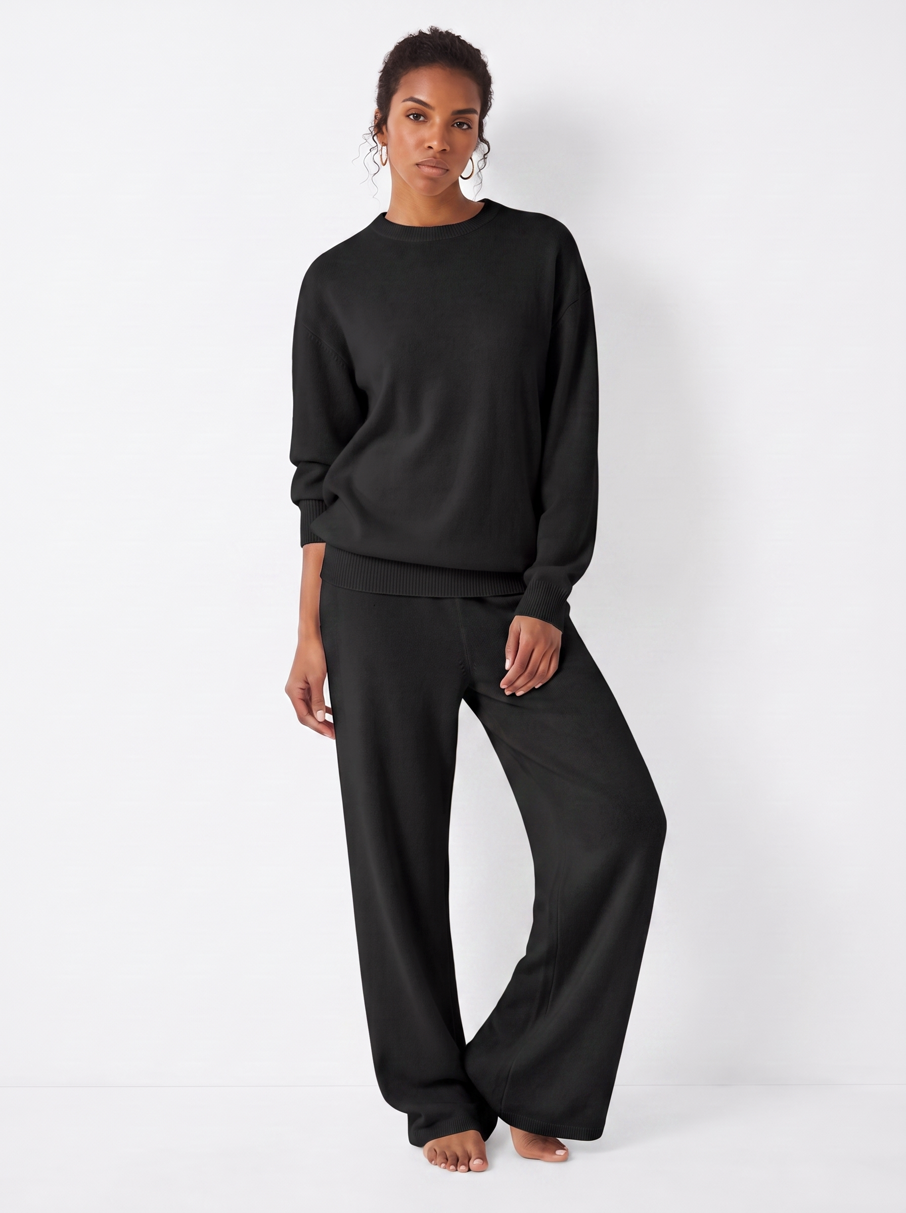Cashmere-Blend Knit Lounge Set – Sloane