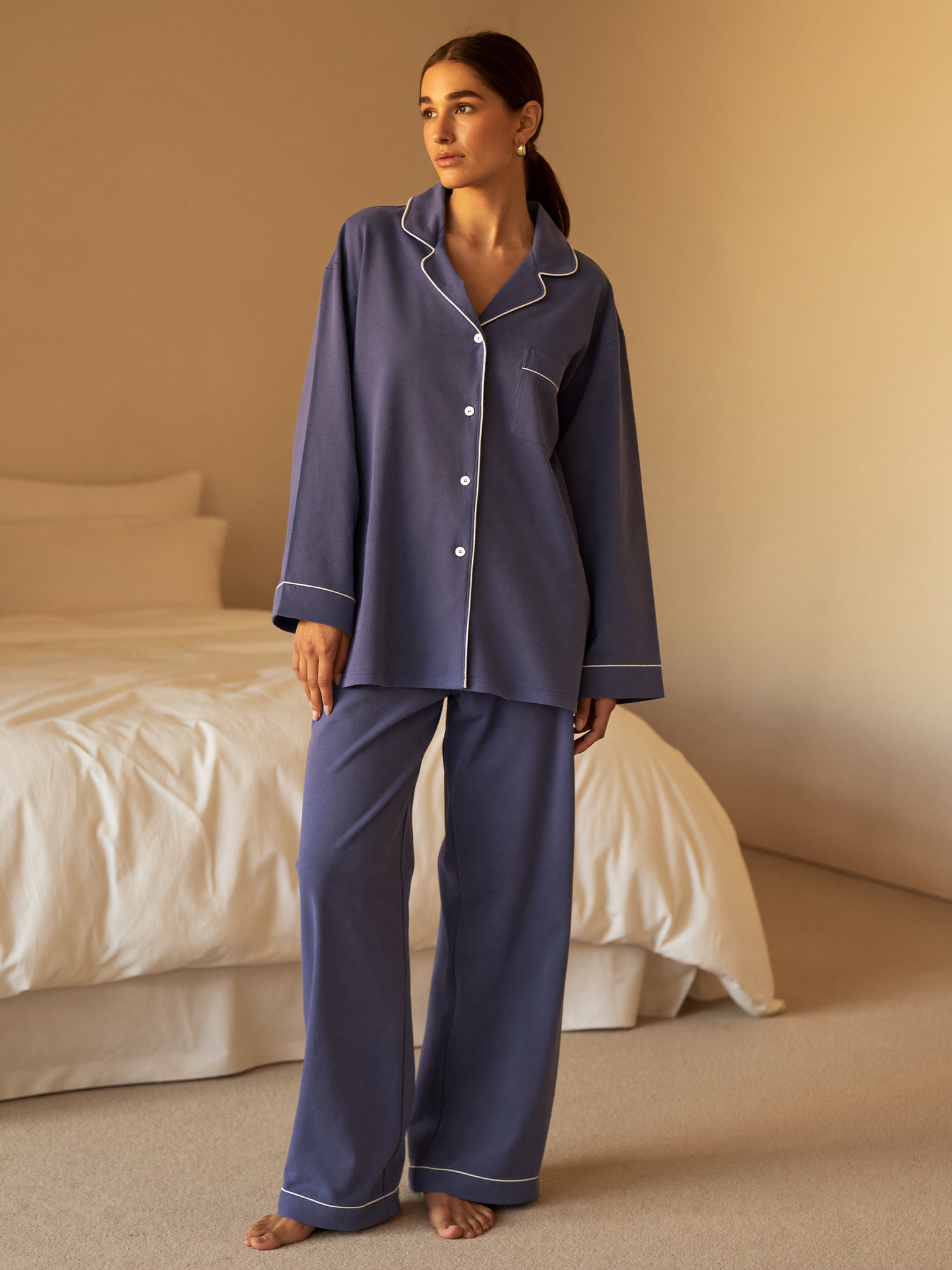 Brushed Cotton Pajama Set – Lena