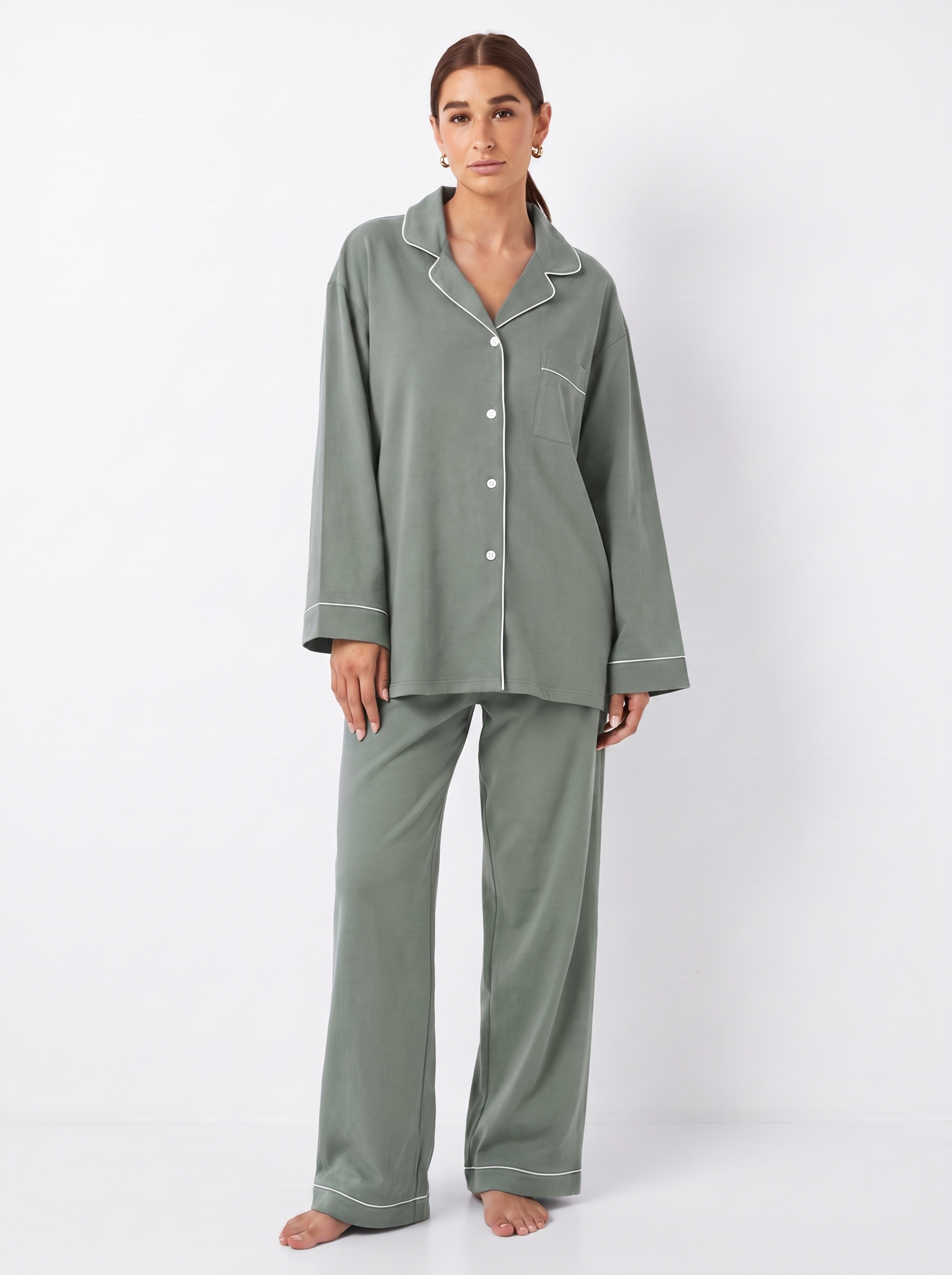 Brushed Cotton Pajama Set – Lena