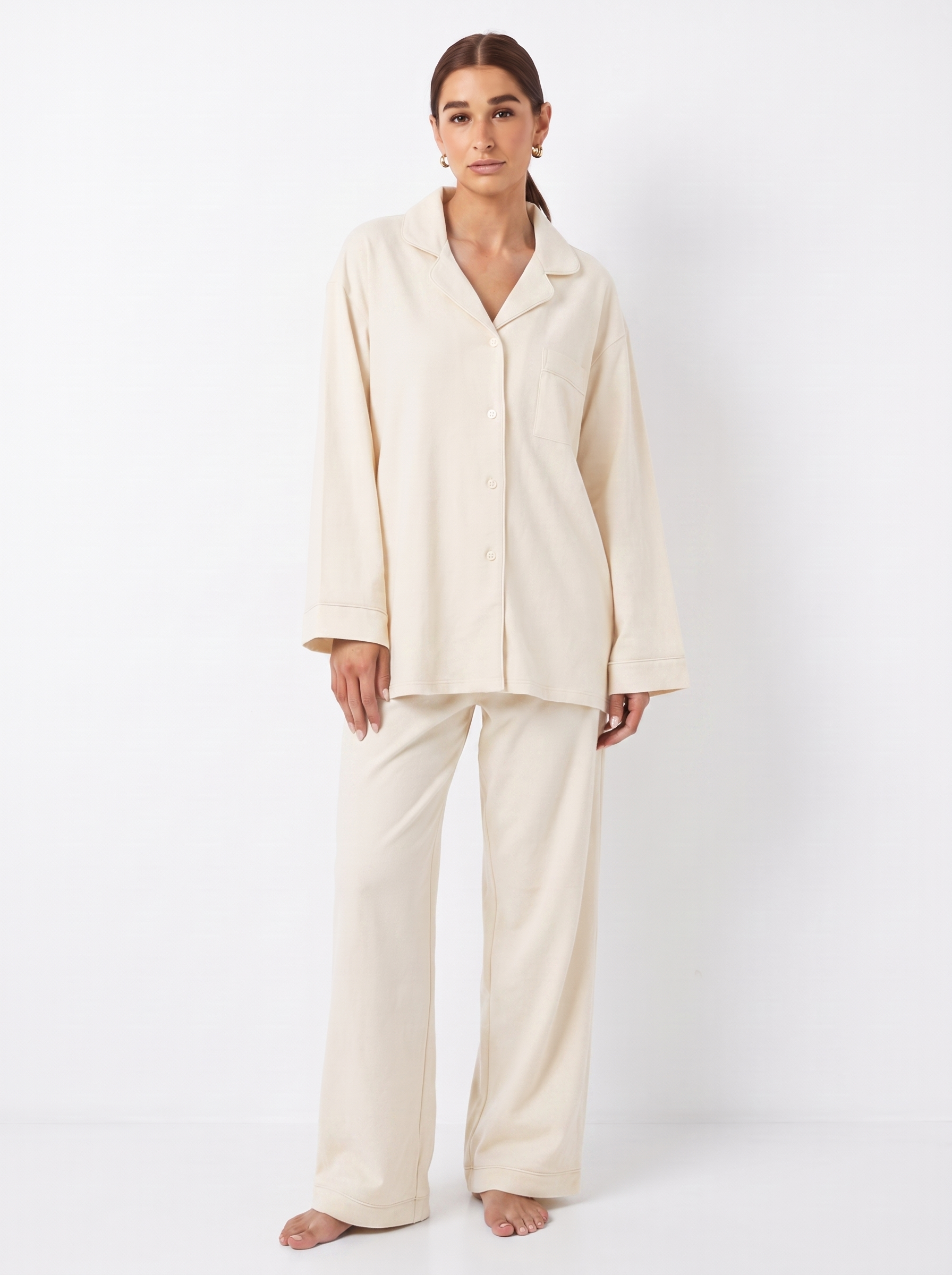 Brushed Cotton Pajama Set – Lena