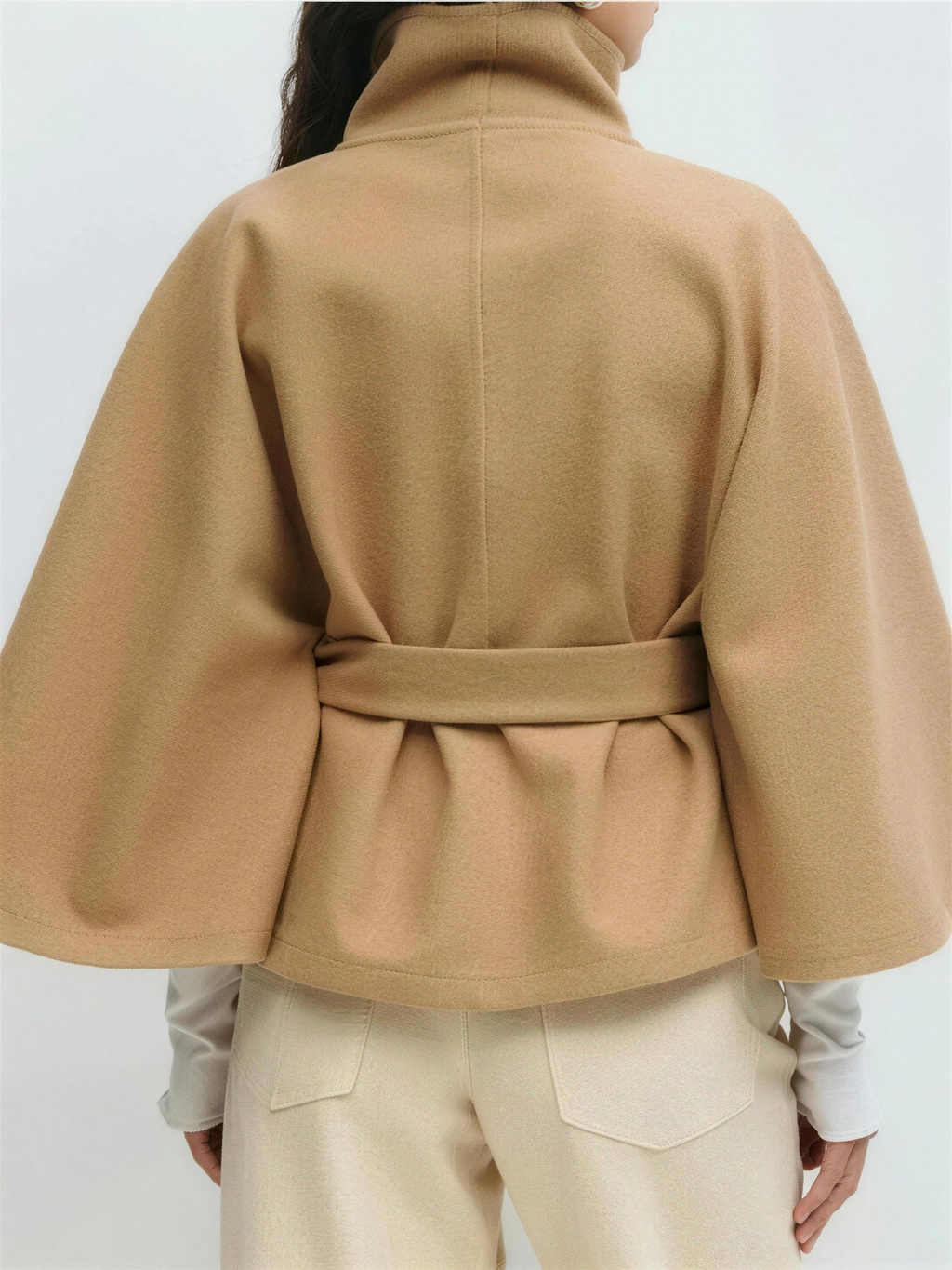 Vera | Statement Wool Blend Cape Coat for Women